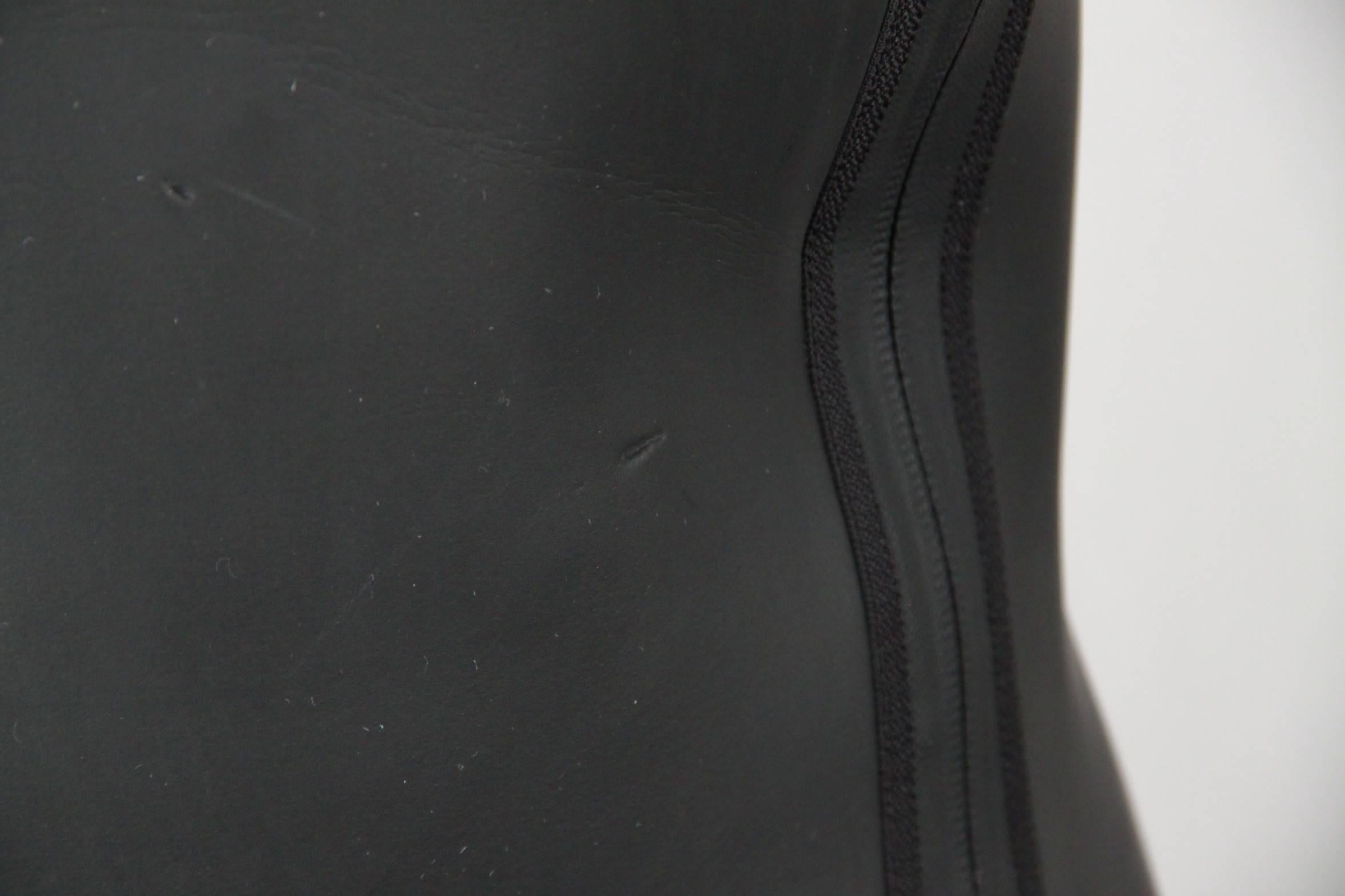 Jean Paul Gaultier Black Neoprene Vest Sleeveless Top Size 42 In Fair Condition In Rome, Rome