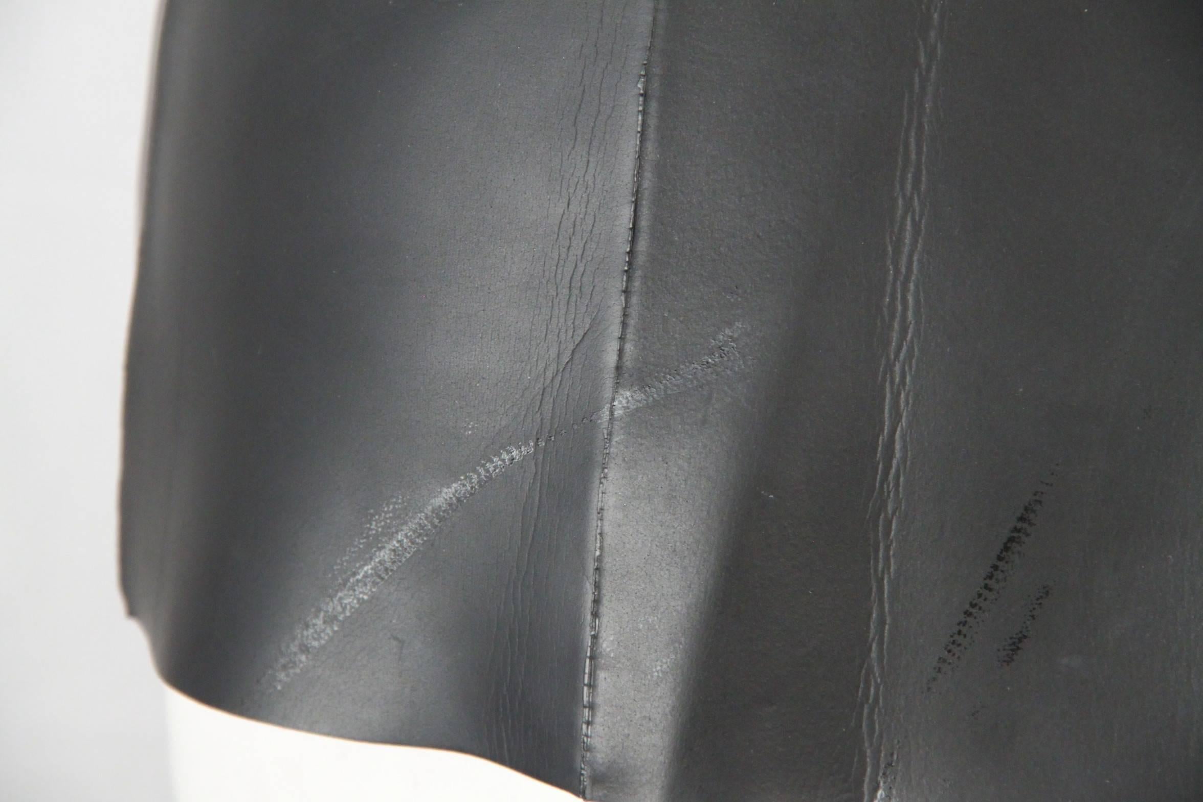 Jean Paul Gaultier Black Neoprene Vest Sleeveless Top Size 42 3