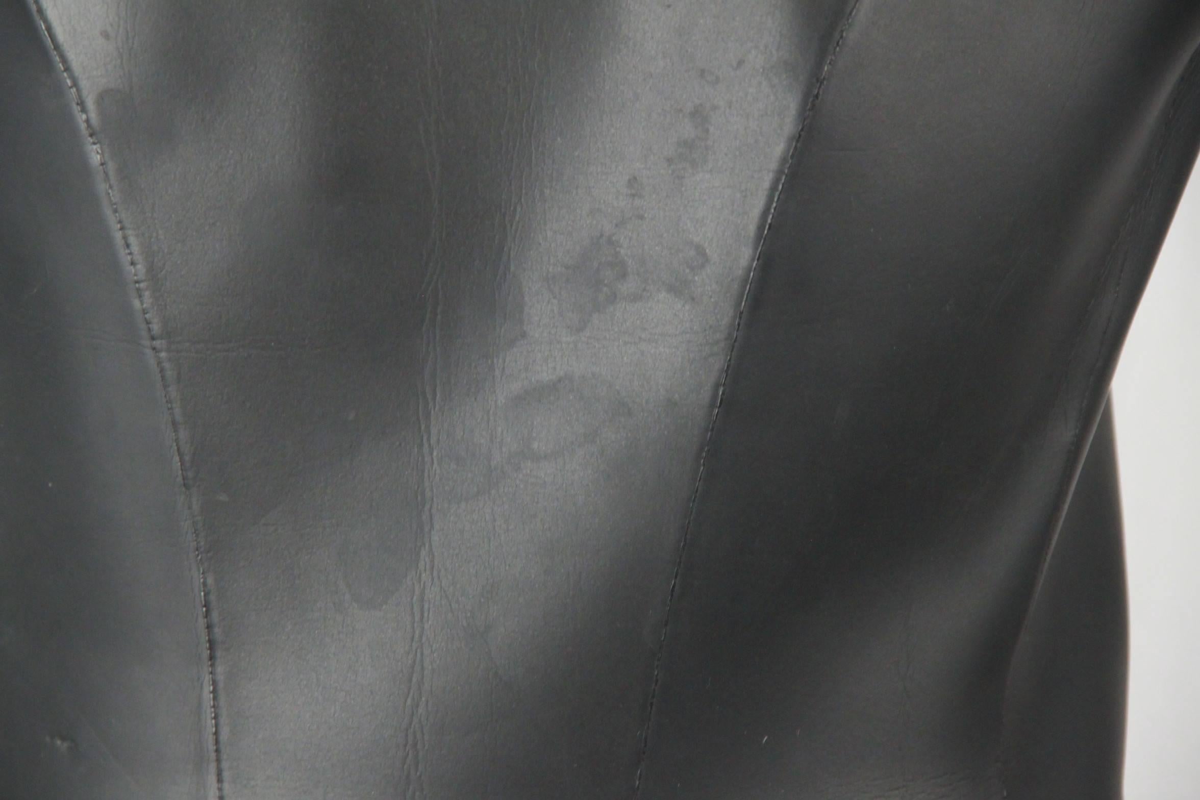 Jean Paul Gaultier Black Neoprene Vest Sleeveless Top Size 42 4