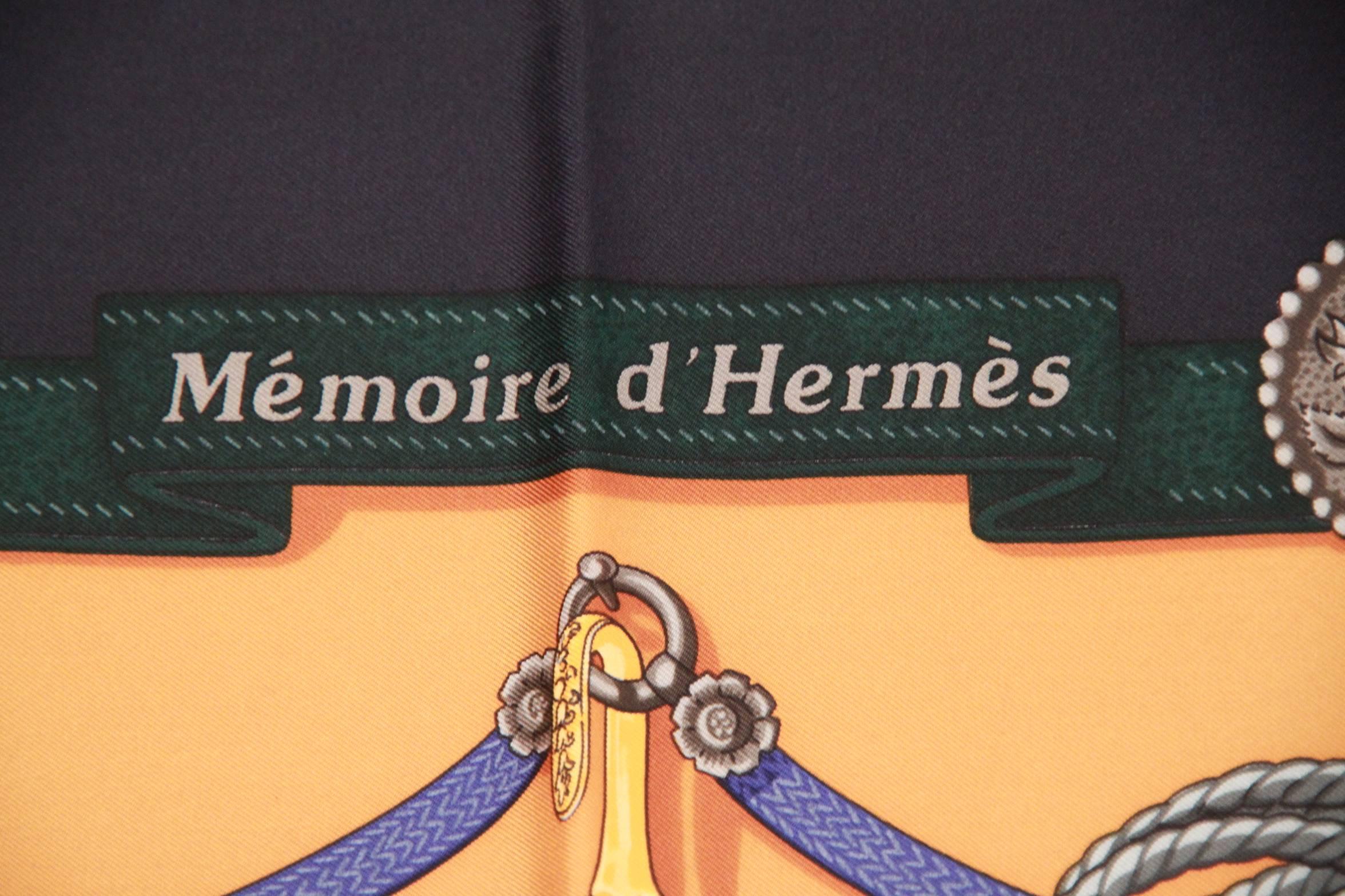 HERMES PARIS Silk Scarf 1992 MEMOIRES D'HERMES by Cathy Latham 2