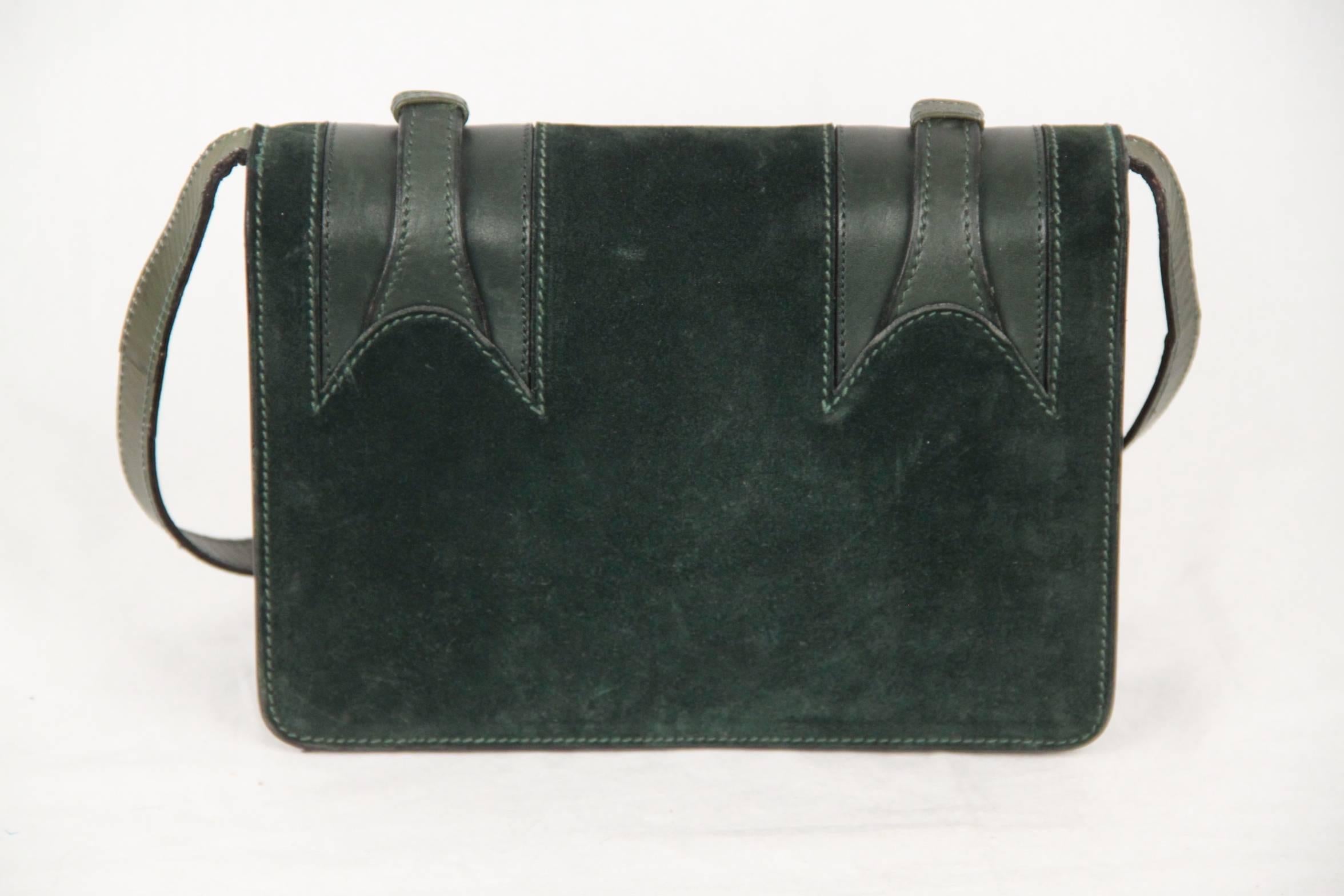 green suede gucci bag