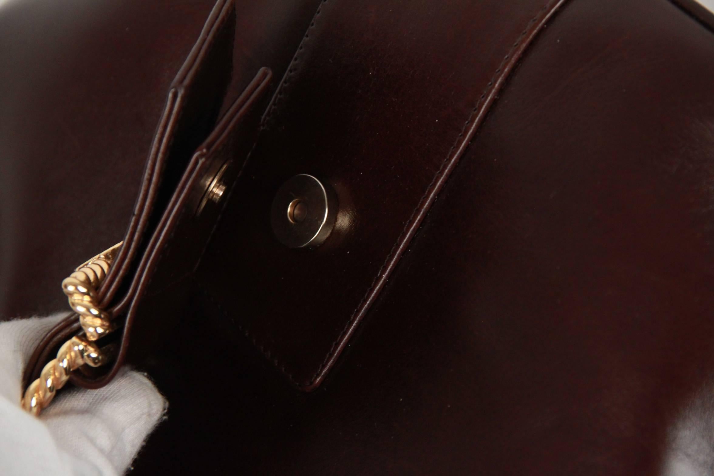 ROBERTA DI CAMERINO Brown Leather TOTE Shoulder Bag 2