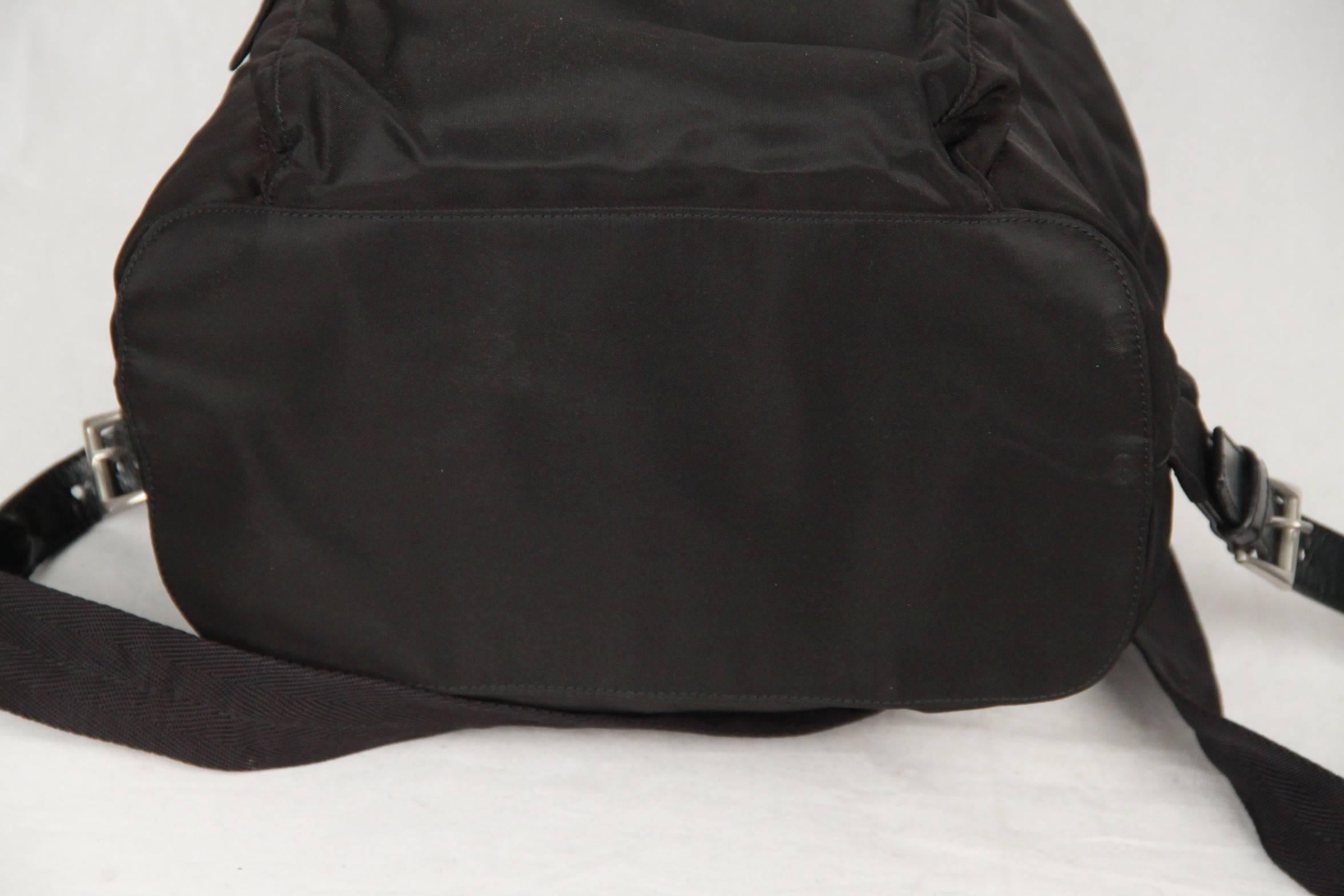  BACKPACK en toile de nylon noire Prada Unisexe 