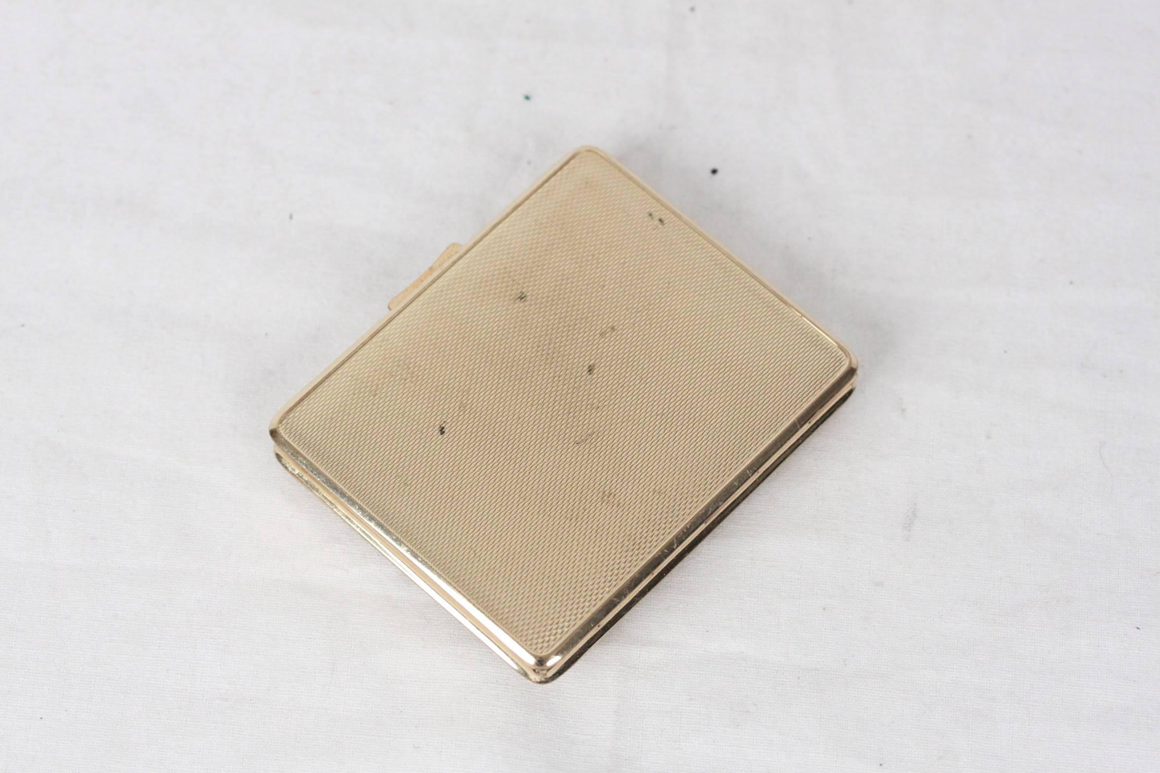 Women's VINTAGE Gold Plated 1950s Make Up POWDER COMPACT Mirrored