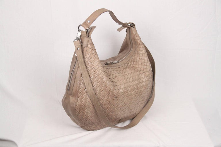 LIEBESKIND BERLIN Taupe WOVEN Leather MANDY Hobo BAG For Sale at 1stDibs