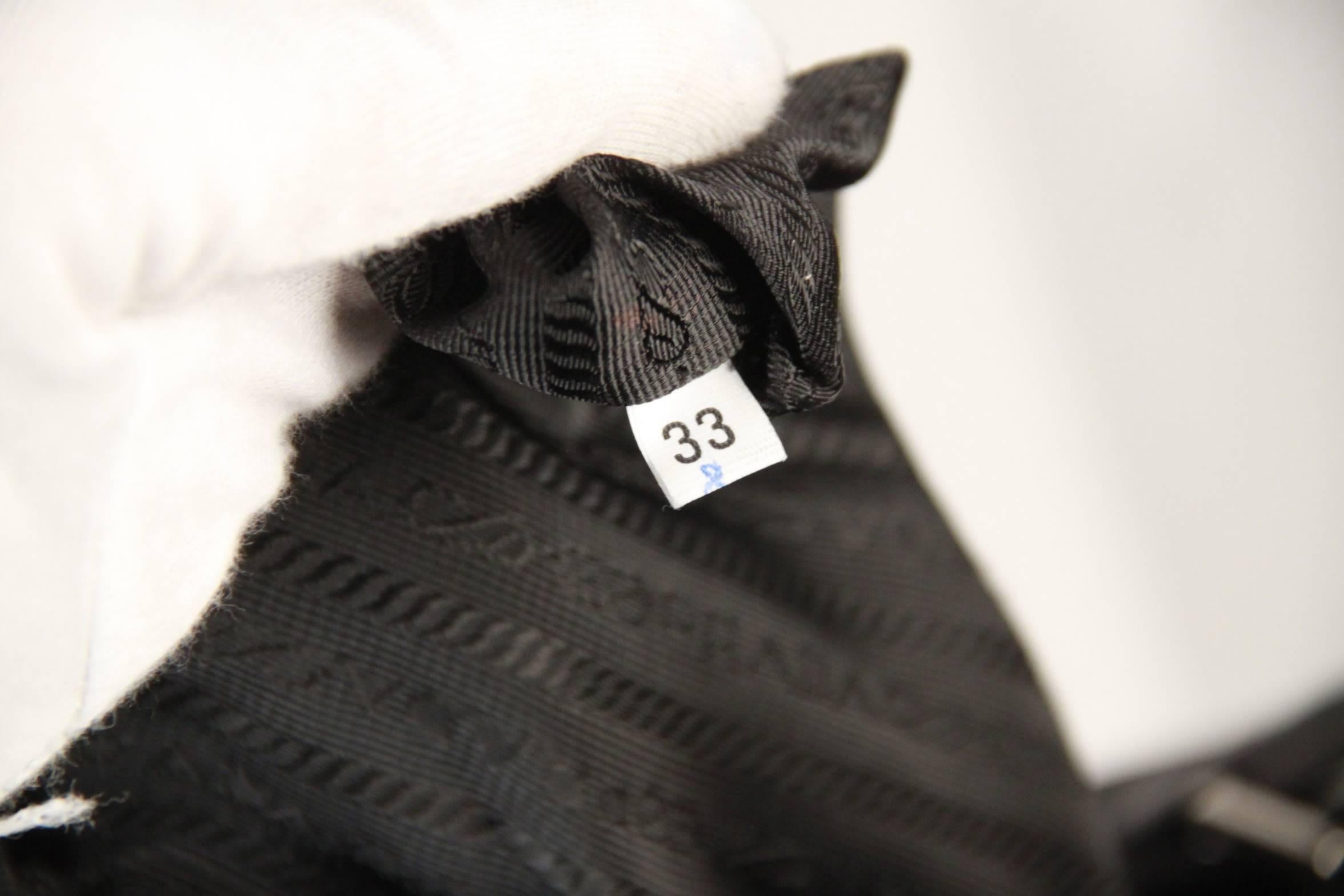 PRADA Black Neoprene Fabric  SHOULDER BAG 2
