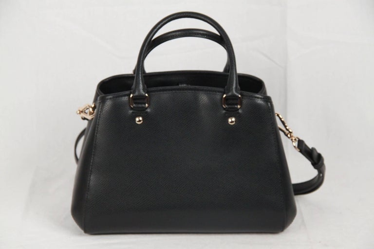 COACH Black Leather Small MARGOT Bag HANDBAG w/ Strap For Sale at ...