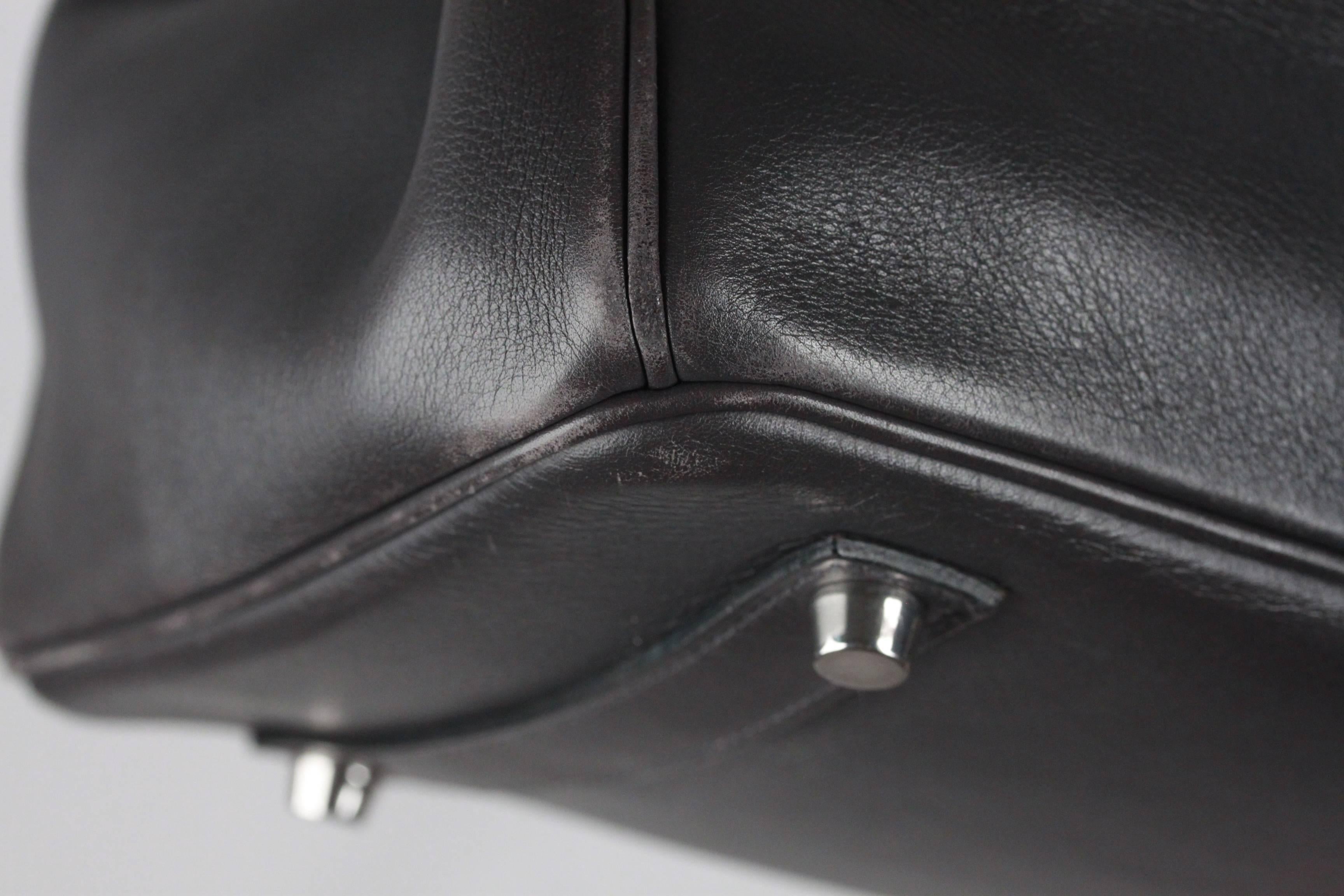 HERMES Gray Ardoise VEAU SWIFT Leather BIRKIN 35 Bag 4