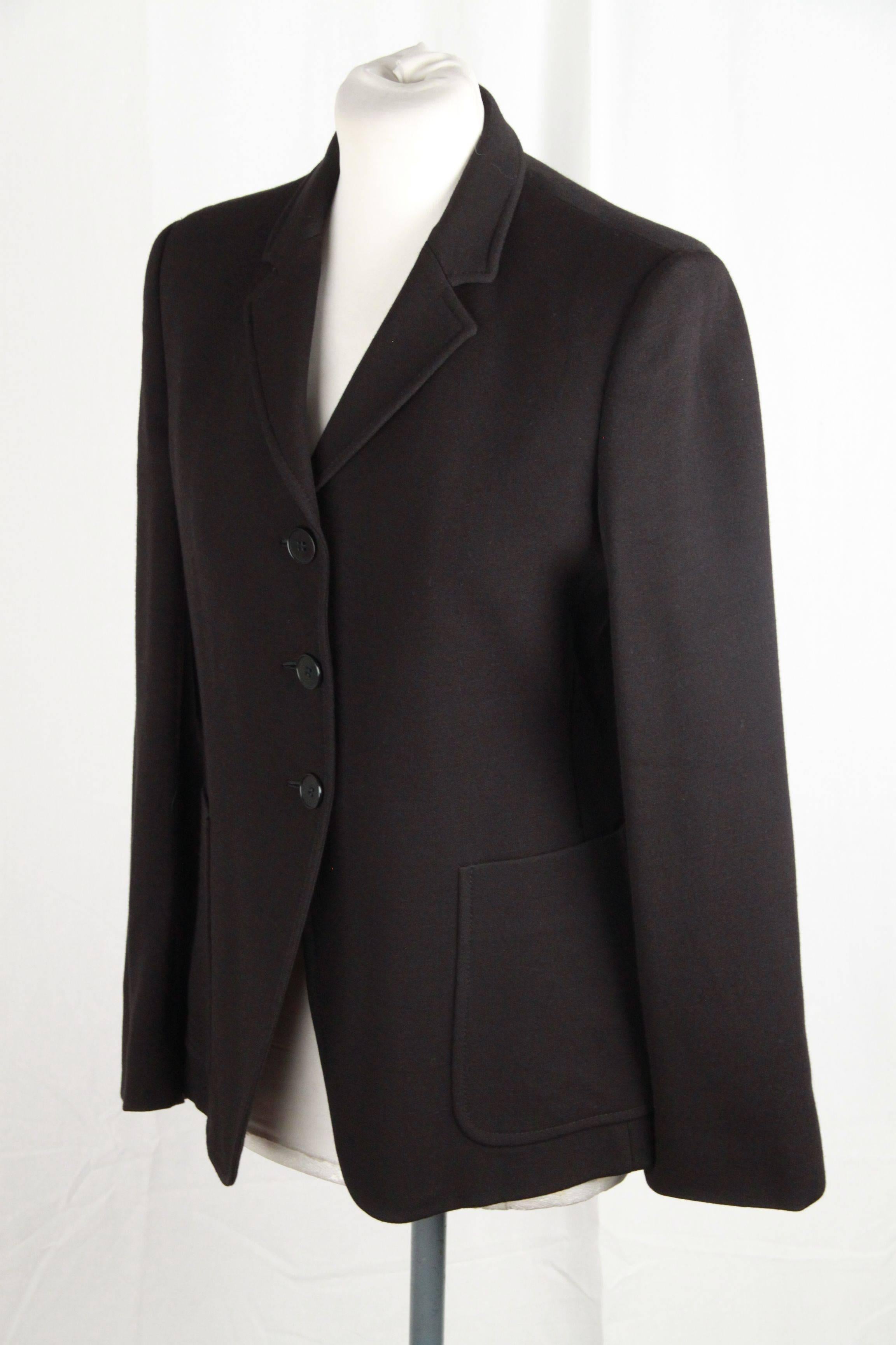 STELLA McCARTNEY Black Viscose BLAZER Jacket SIZE 38 In Excellent Condition In Rome, Rome