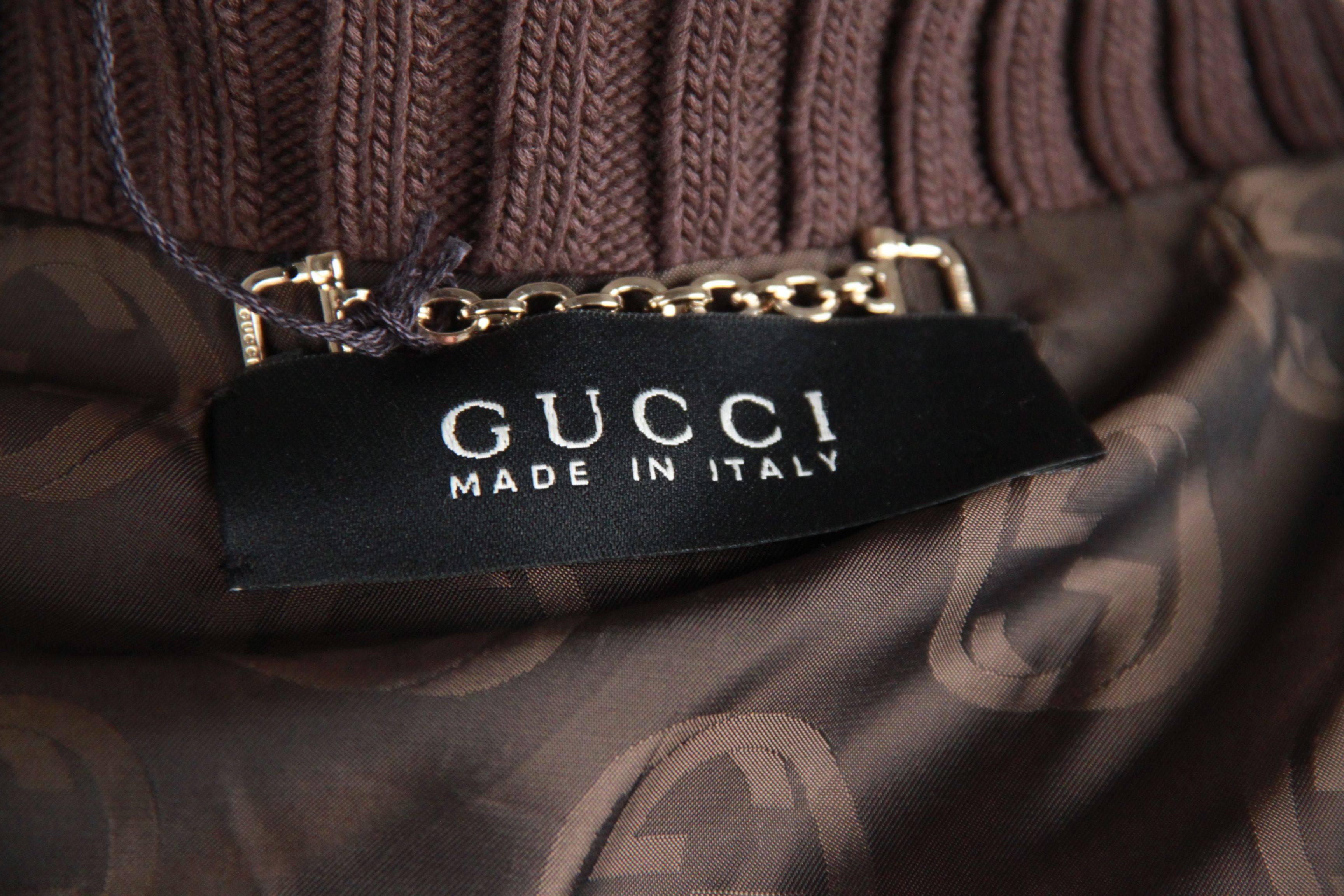 GUCCI Green Leather BOMBER MADONNA JACKET Size 40 1