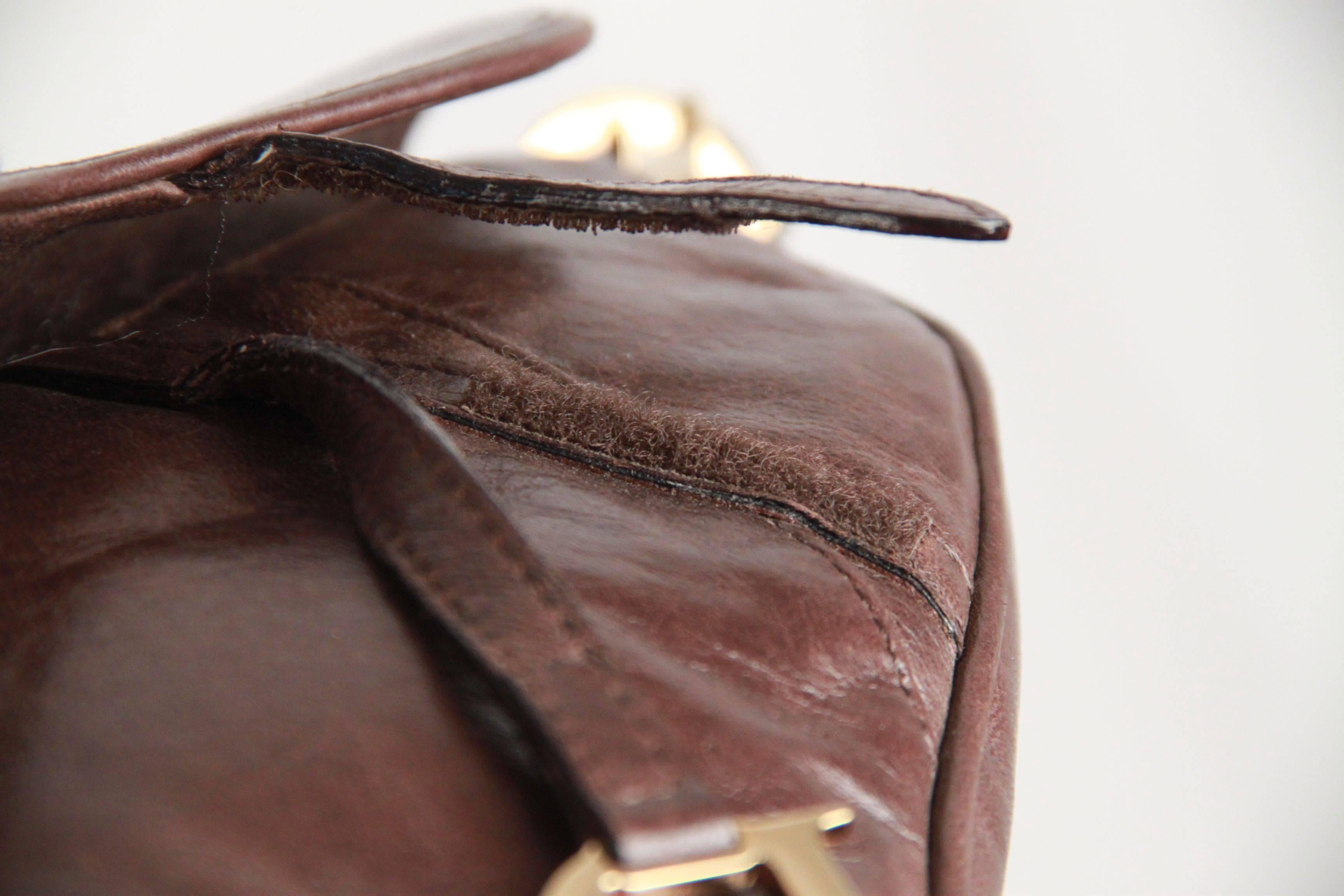 Women's CHRISTIAN DIOR Brown Leather SADDLE BAG