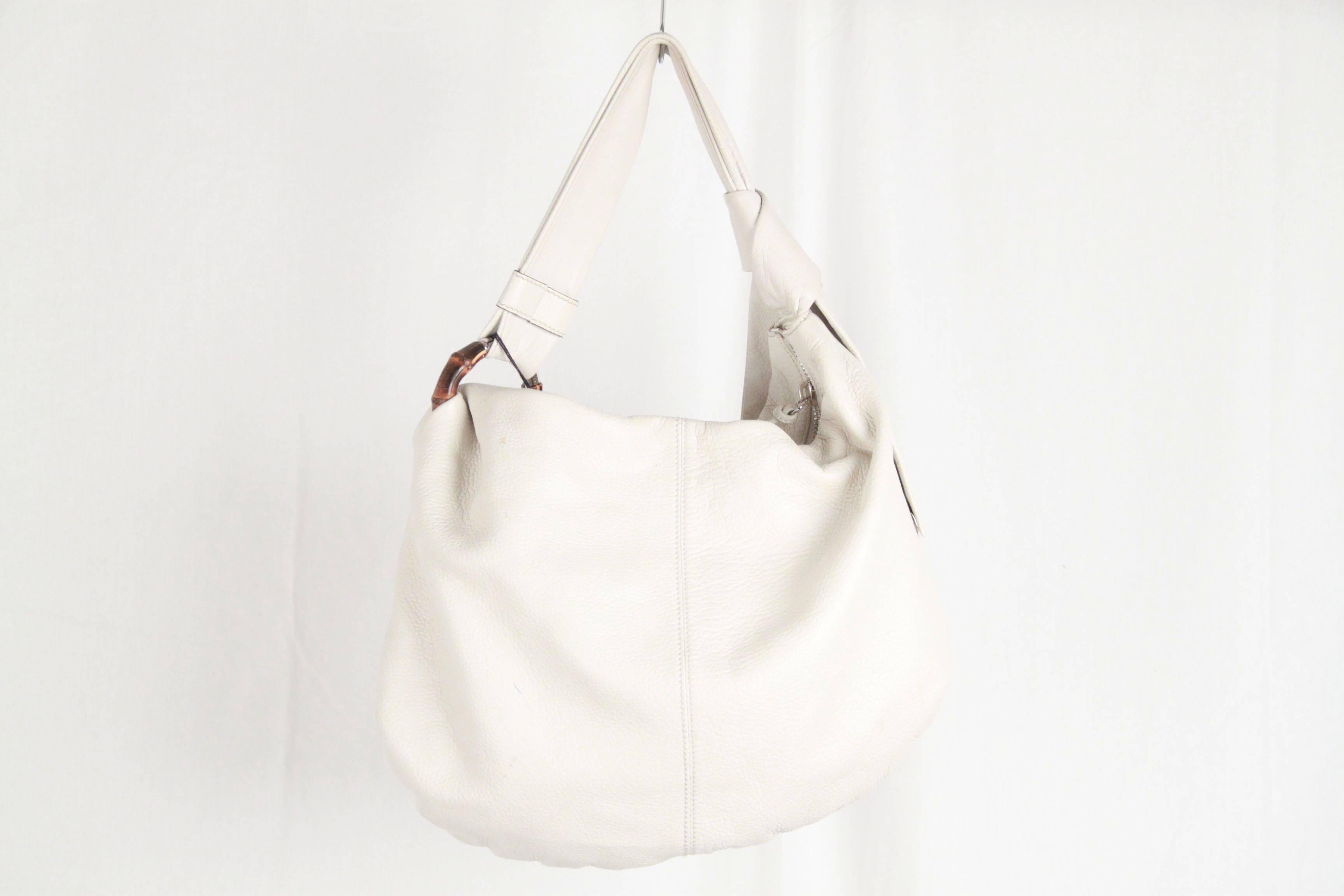 Women's GUCCI White Leather JUNGLE Bag HOBO