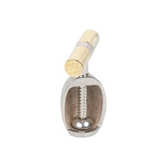 GUCCI Vintage Silver Metal WALNUT Shape NUTCRACKER