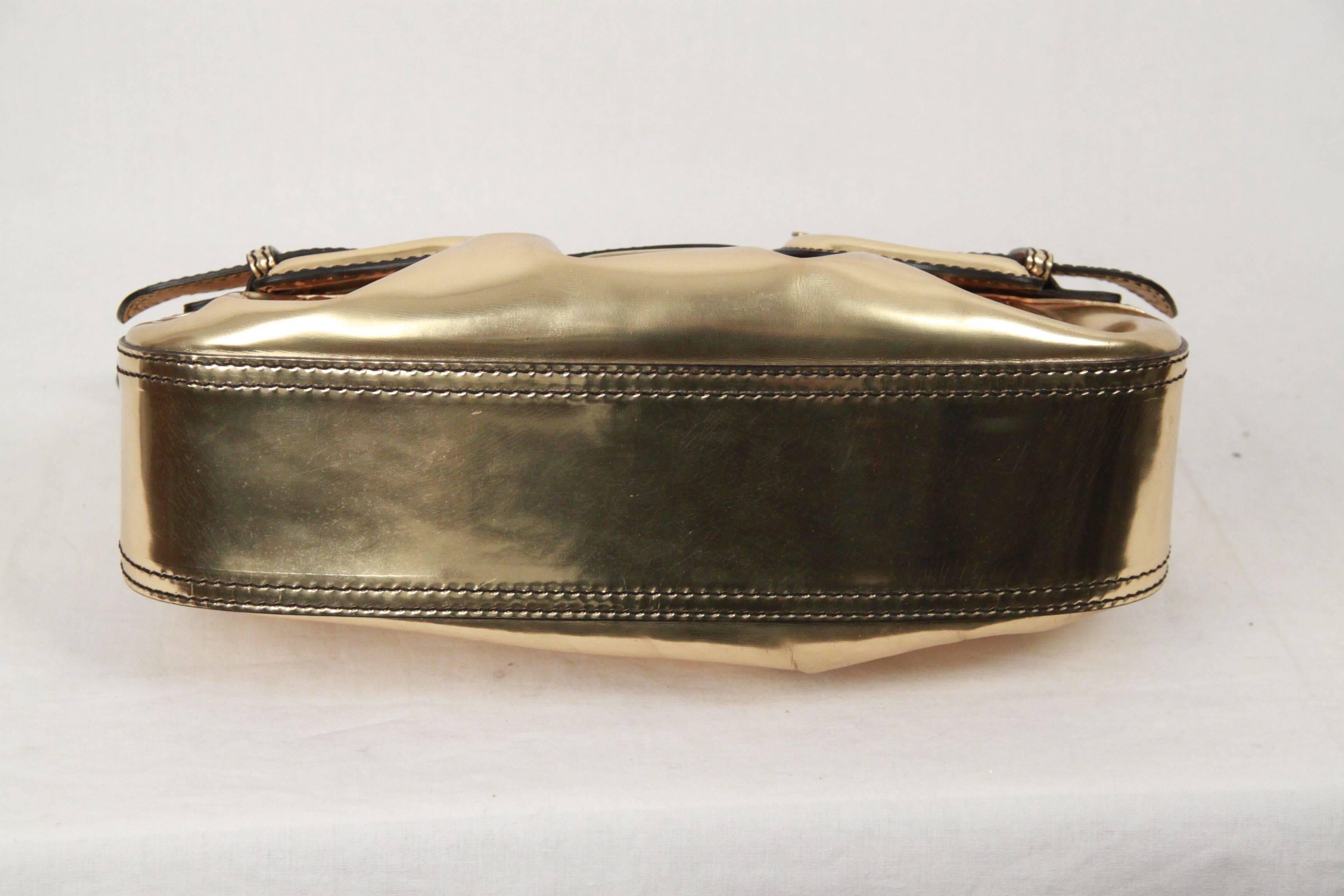 FENDI Gold Tone Leather B BIS BAG Shoulder Bag 1