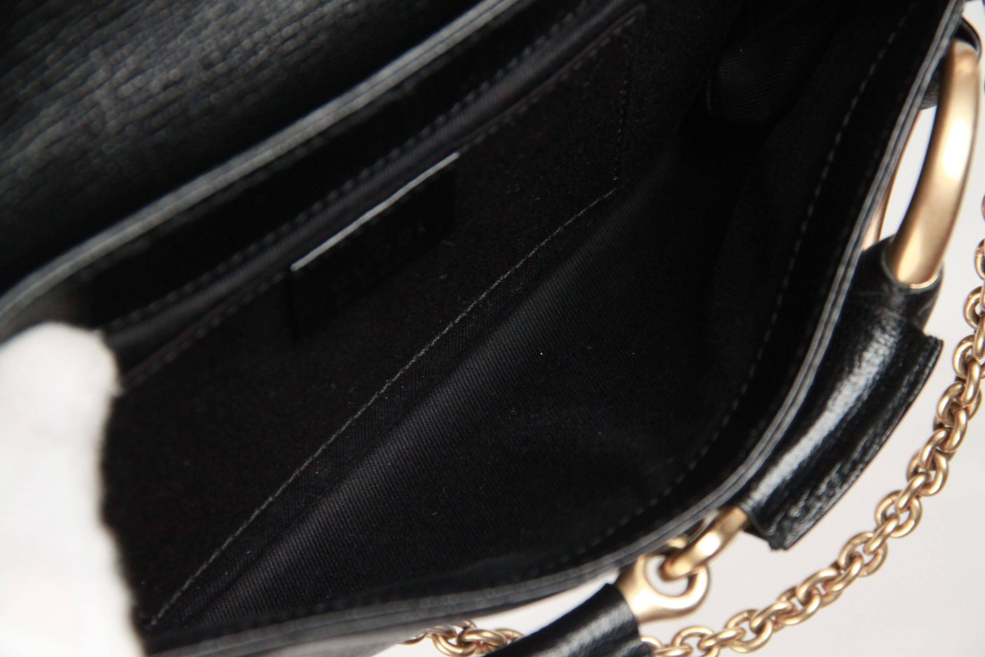 Women's GUCCI Black Leather HORSEBIT Clutch Shoulder Bag TOM FORD ERA