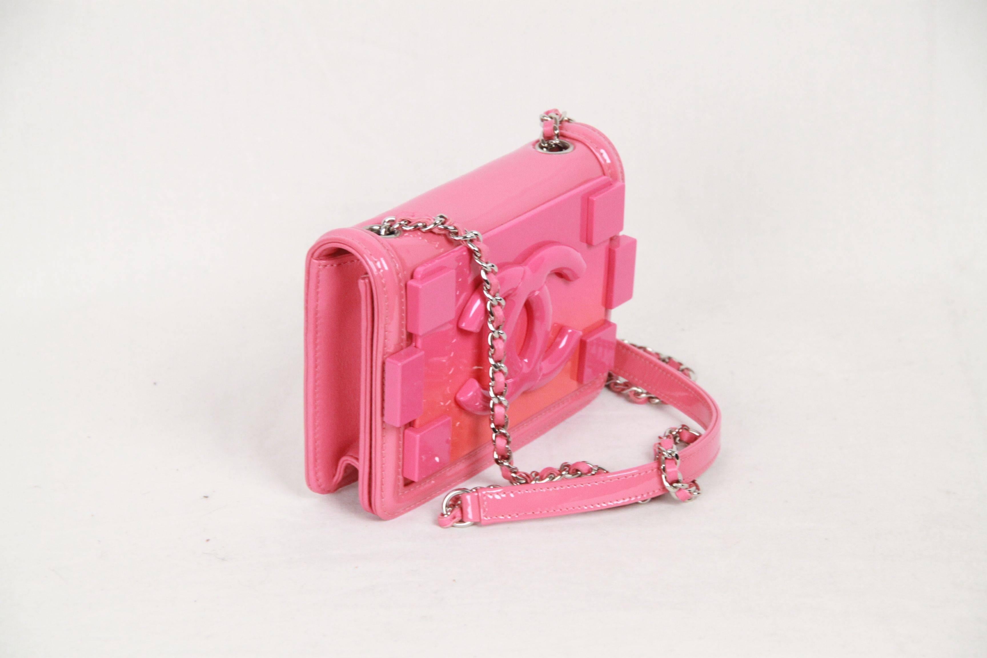 pink patent chanel bag