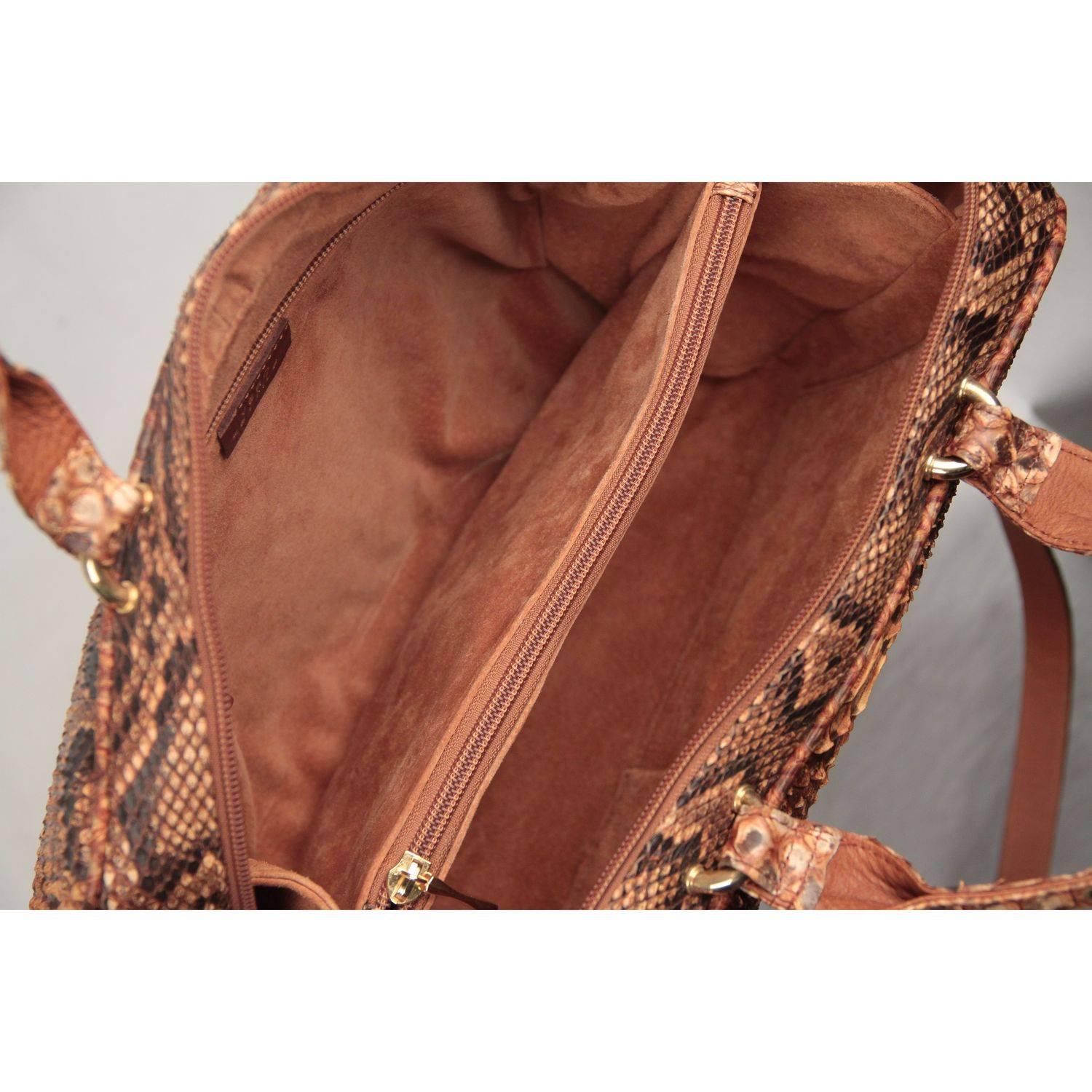 snakeskin satchel bag