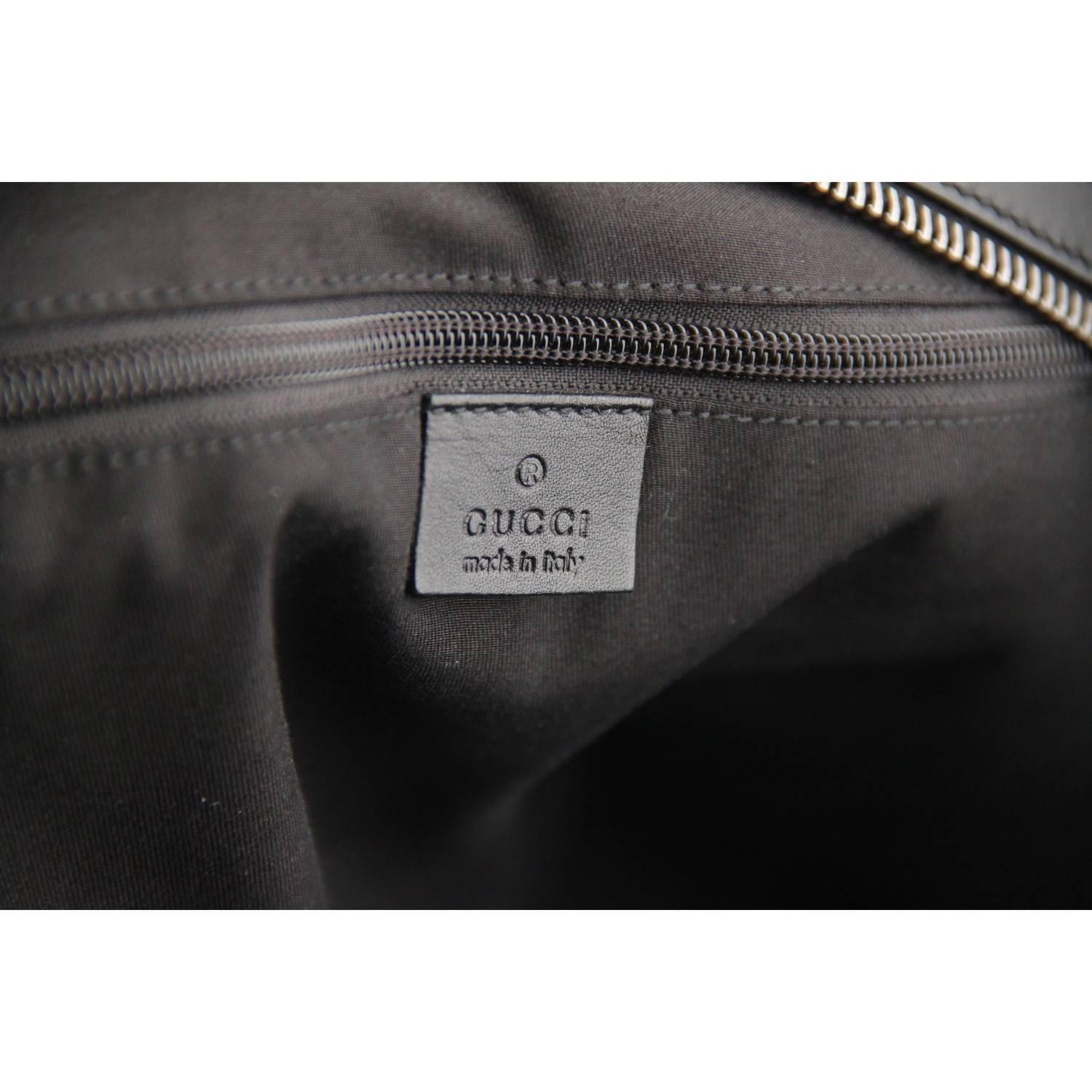 Gucci Black Canvas Soft Briefcase Travel Bag Overnight Bag 5