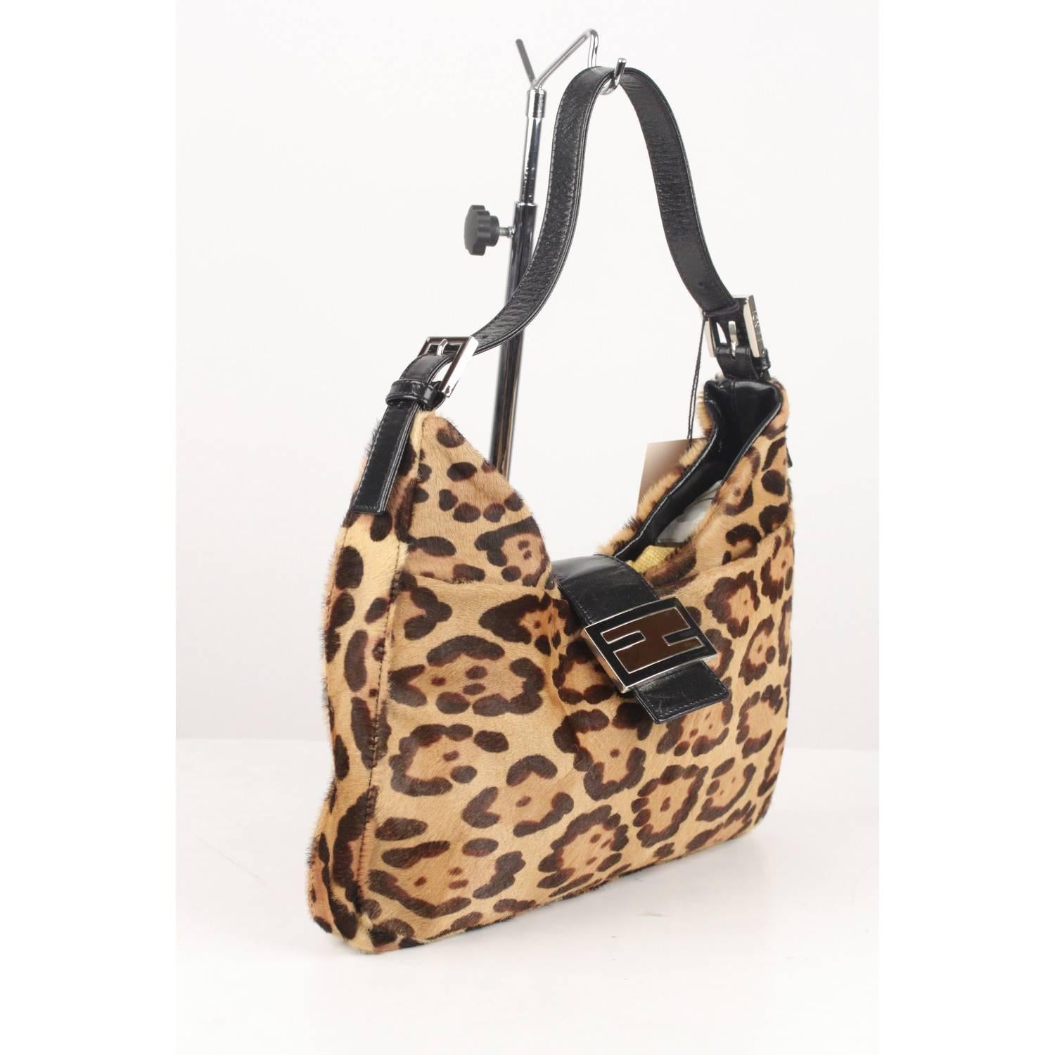 Women's FENDI Animalier Pony Hair Hobo Shoulder Bag Tote