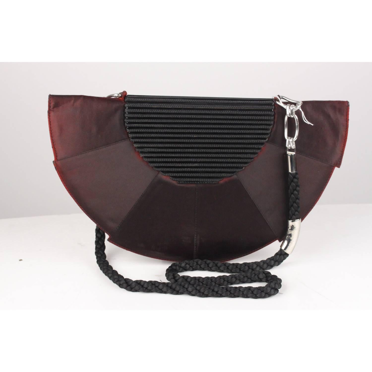 Gianni Versace Vintage Half Moon Clutch Shoulder Bag or Purse 1