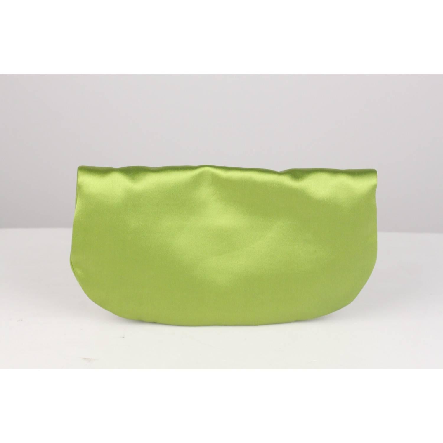 ysl green clutch