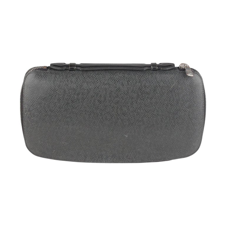Louis Vuitton Black Taiga Leather Atoll Travel Organizer Wallet Ardoise