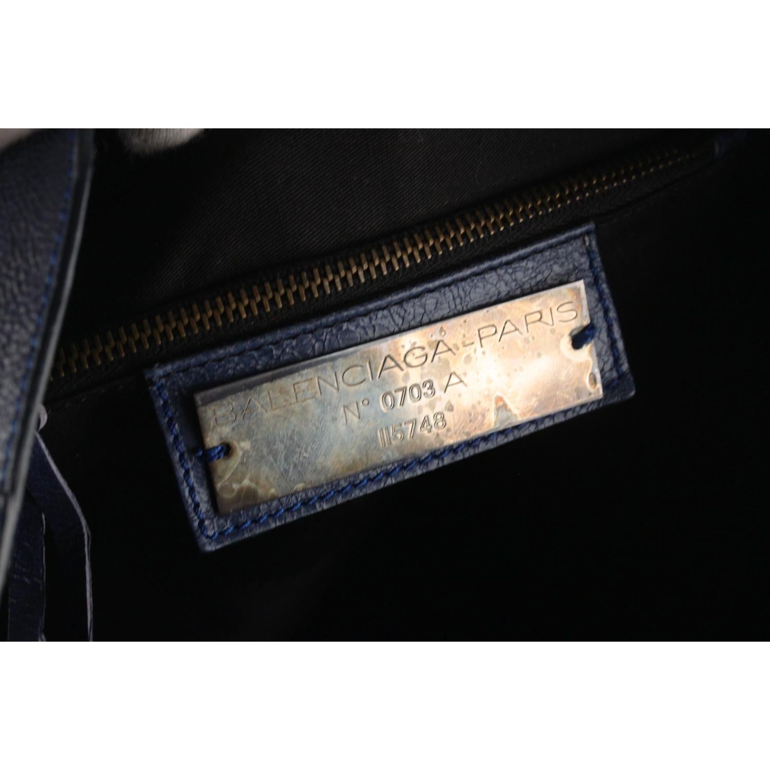 Balenciaga Canvas and Leather Classic City Satchel Bag 5