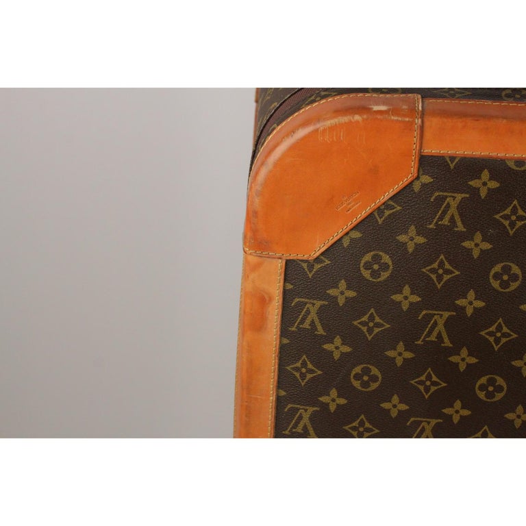 Louis Vuitton Vintage Monogram Special Lock 80 Luggage Travel Bag Trunk