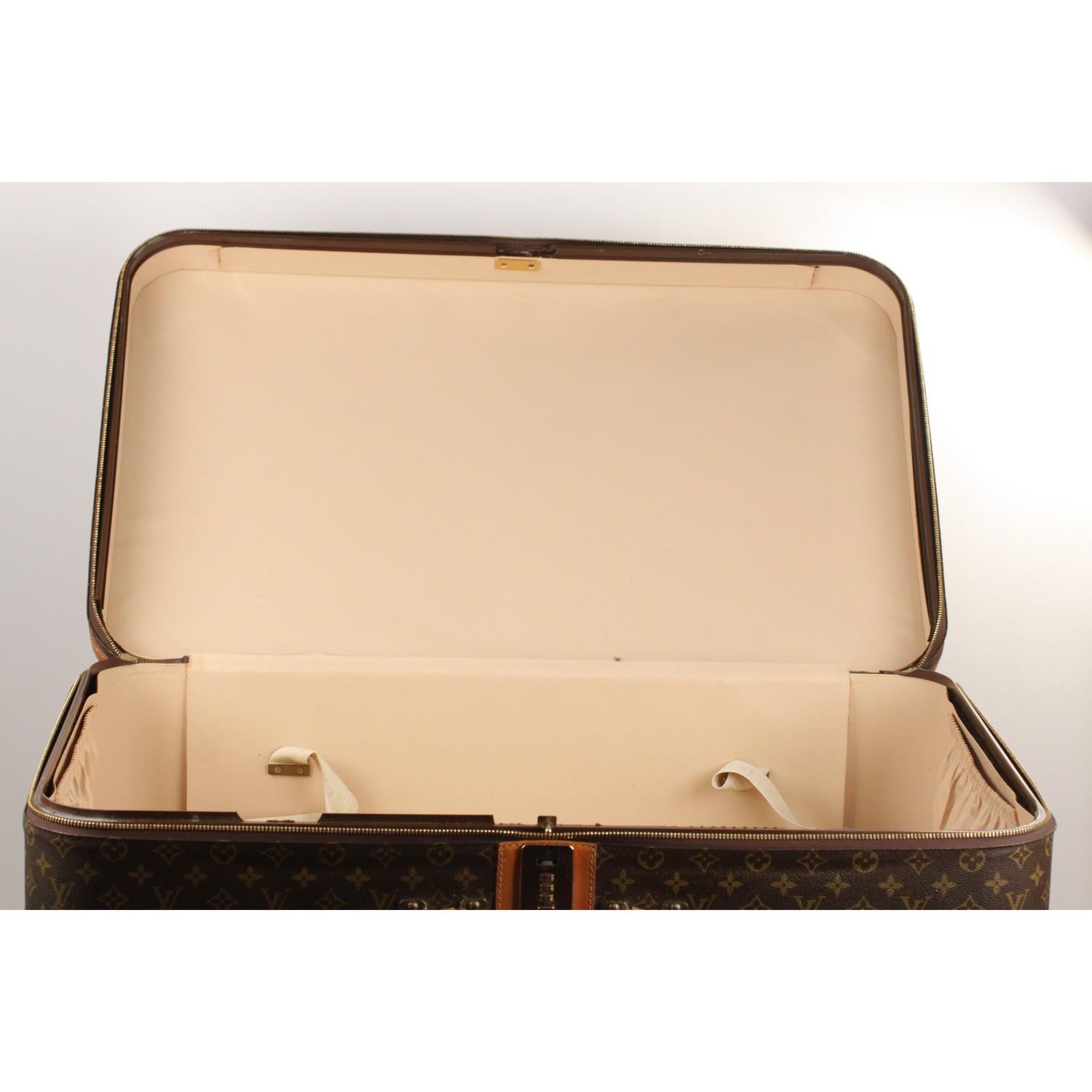 Louis Vuitton Vintage Monogram Special Lock 80 Luggage Travel Bag Trunk 4