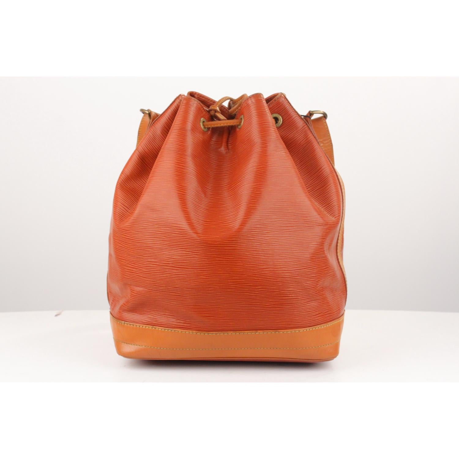 Louis Vuitton Vintage Tan Epi Leather Noé Shoulder Bag 1