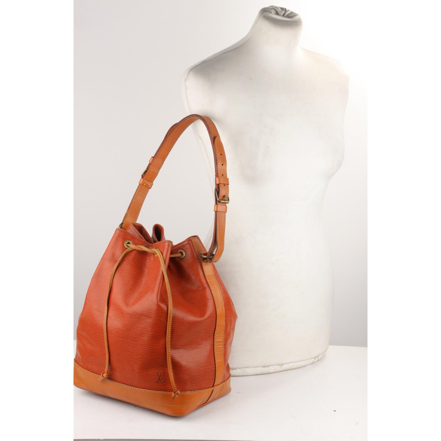 Louis Vuitton Vintage Tan Epi Leather Noé Shoulder Bag 5