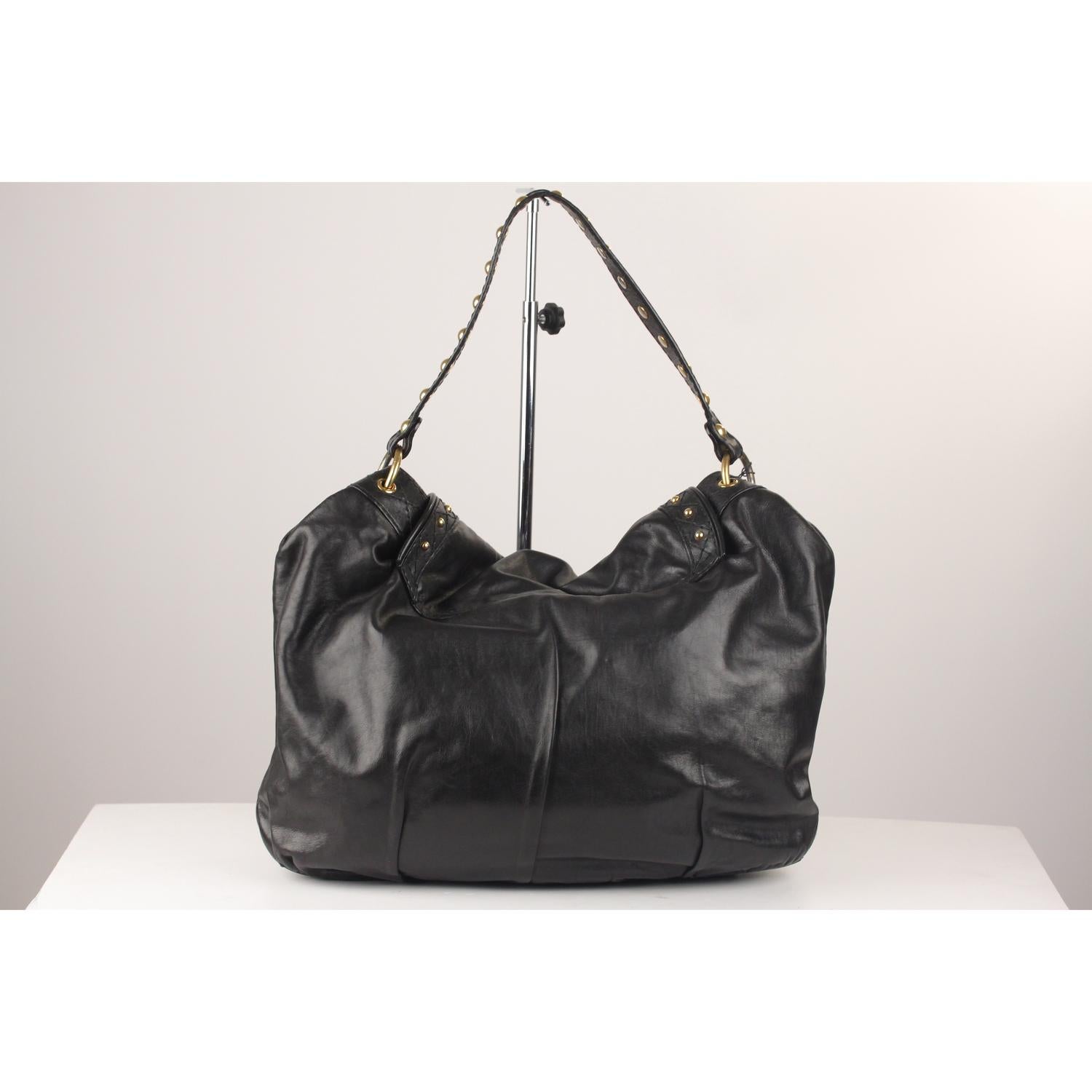 Gucci Black Leather Irina Babouska Flap Shoulder Bag 2