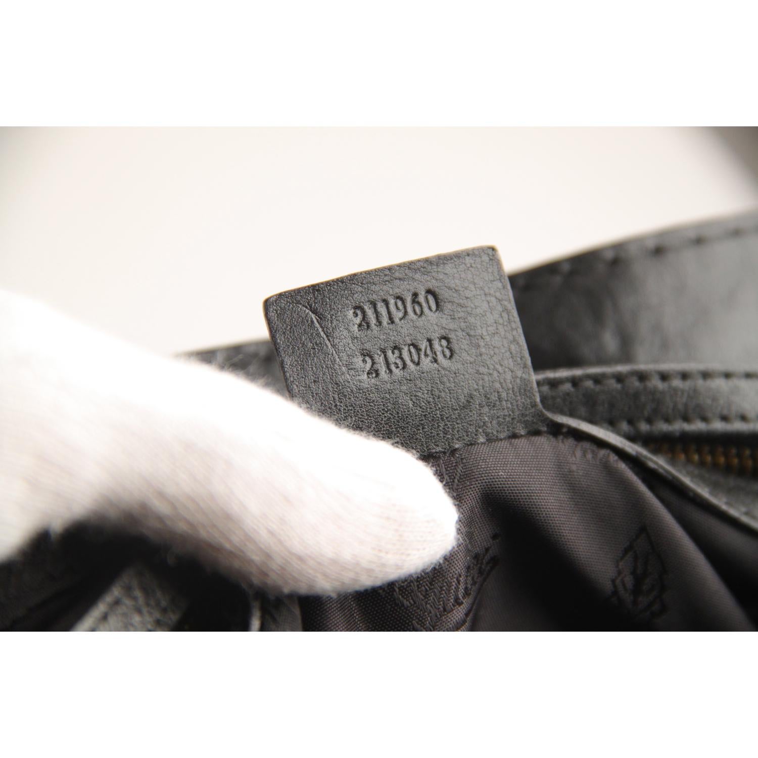 Gucci Black Leather Irina Babouska Flap Shoulder Bag 9