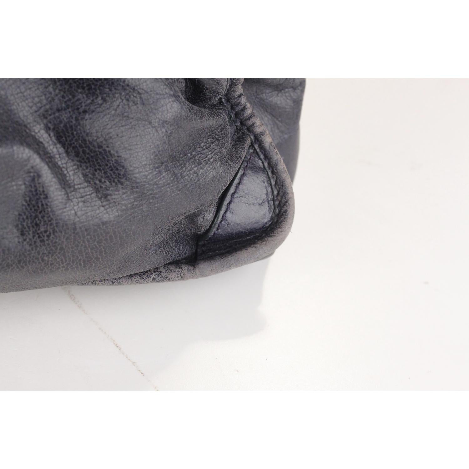 Chloe Blue Leather Bay Bag Tote Shoulder Bag 3