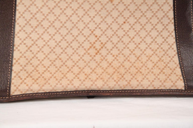 New Gucci Medium Brown Fabric Zippered Dust Cover Garment Bag 28x43
