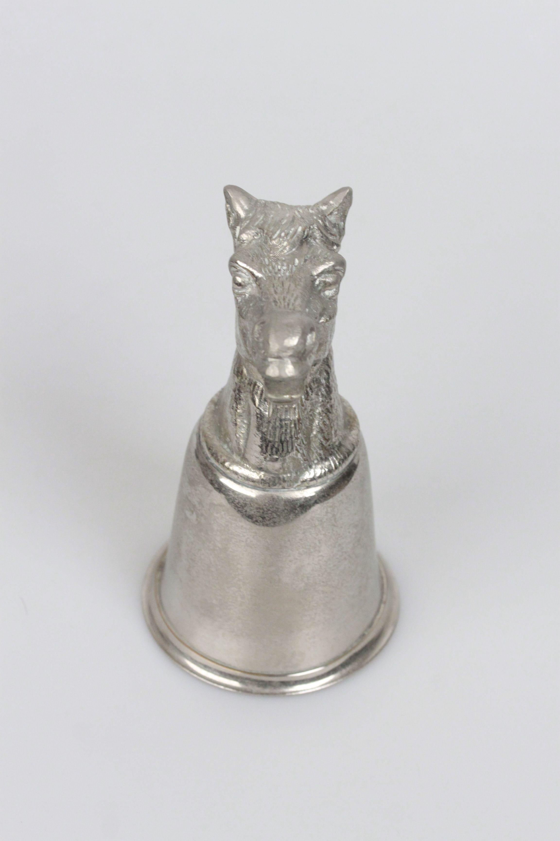 Gucci Vintage Silver Metal Horse Head Cup 1