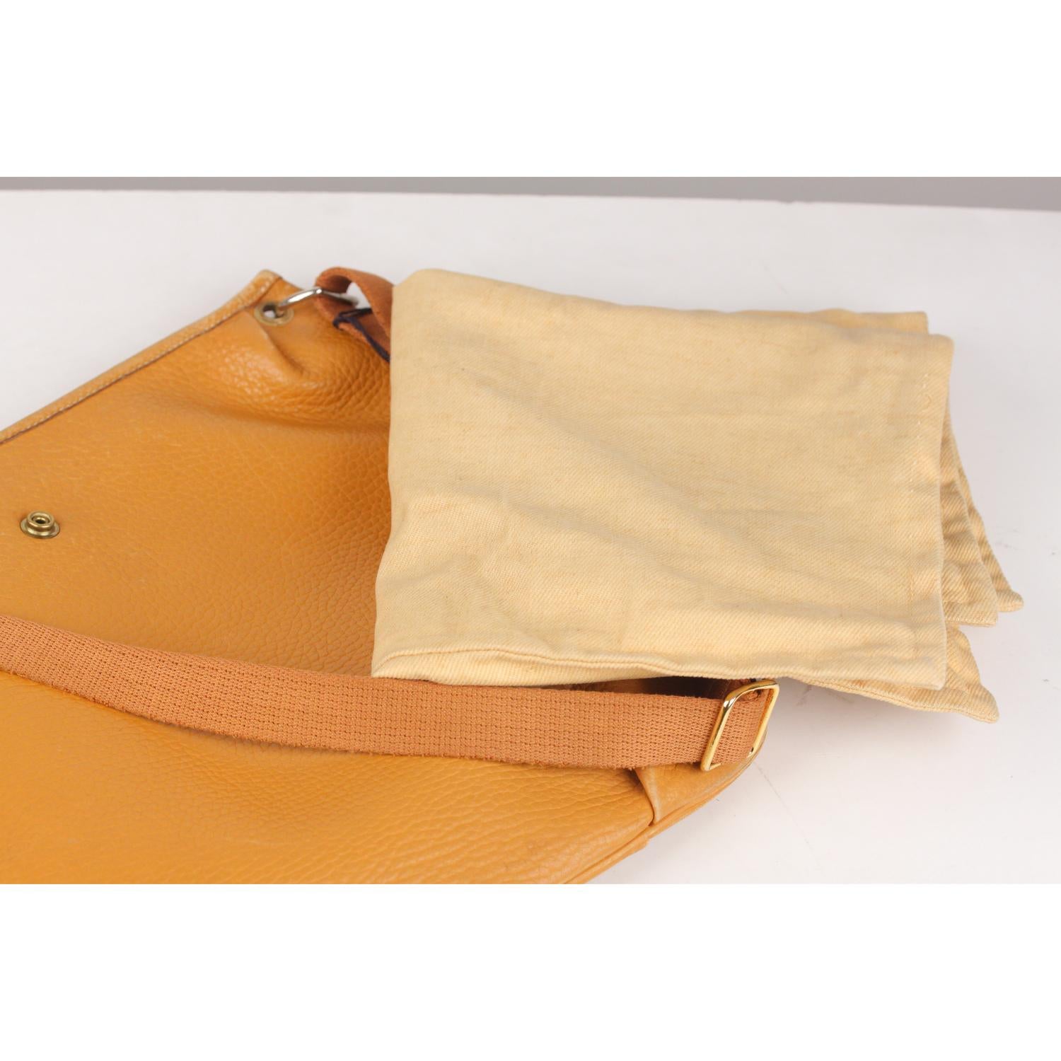 Hermes Vintage Tan Leather Rodeo Crossbody Bag 5