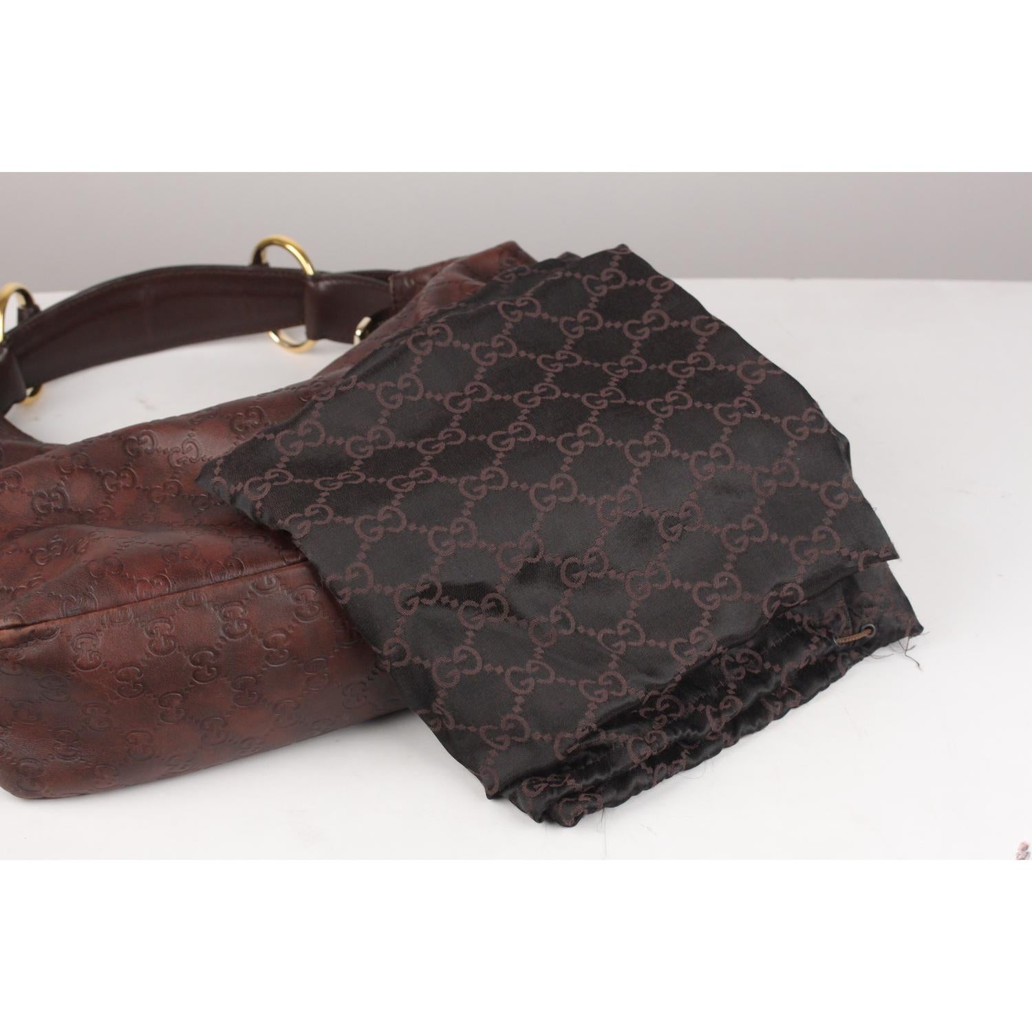 Gucci Brown Guccissima Leather Horsebit Hobo Shoulder Bag 4