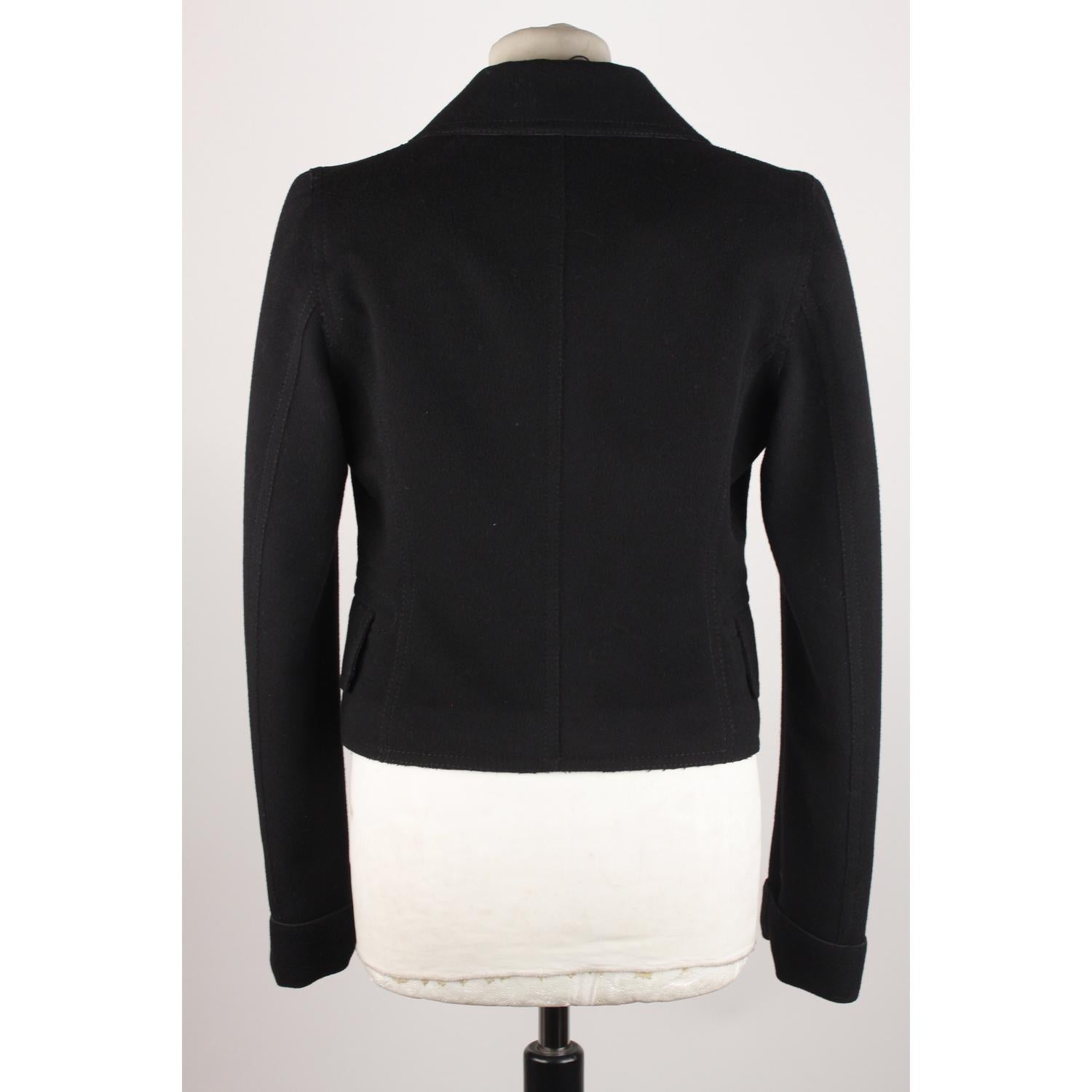 Women's Gucci Black Baize Blazer Jacket Tom Ford Era Size 42
