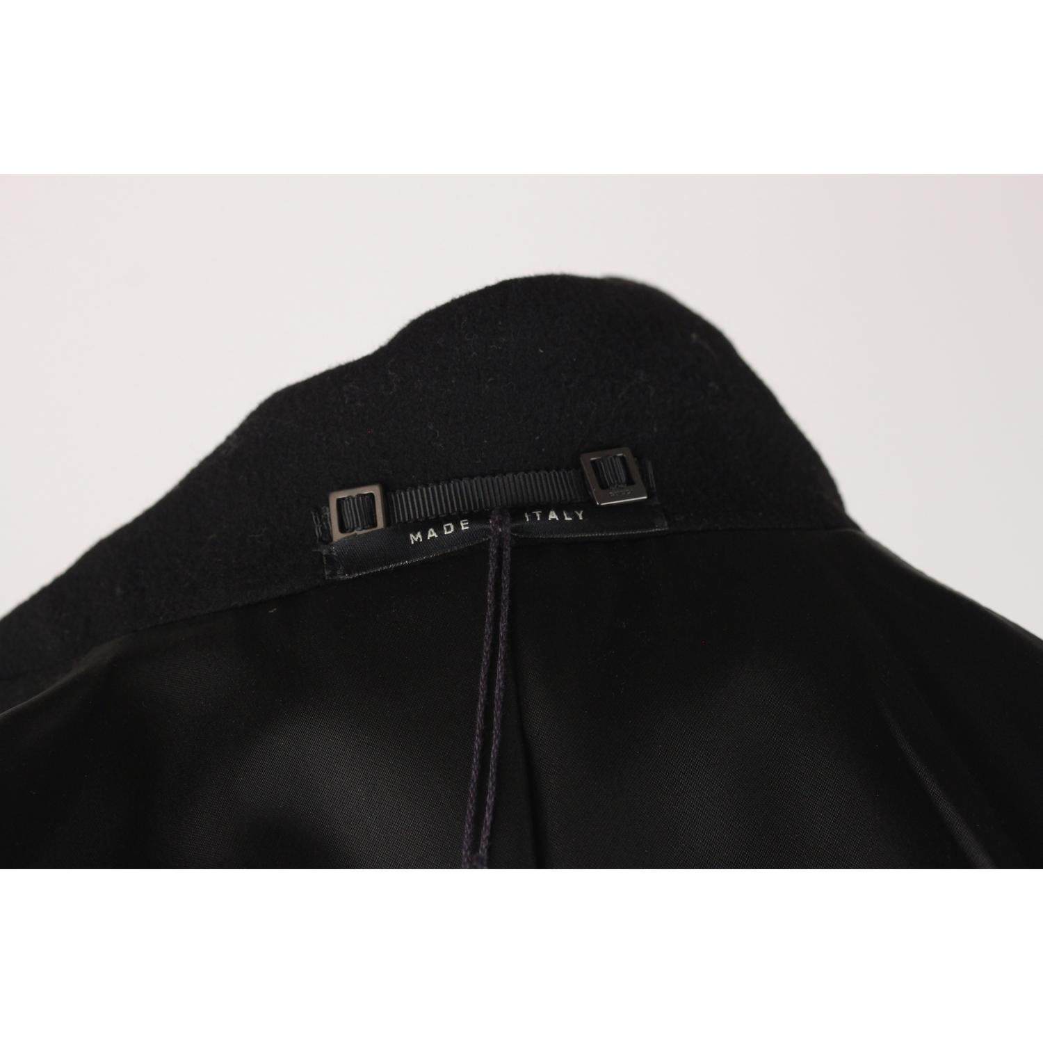 Gucci Black Baize Blazer Jacket Tom Ford Era Size 42 2