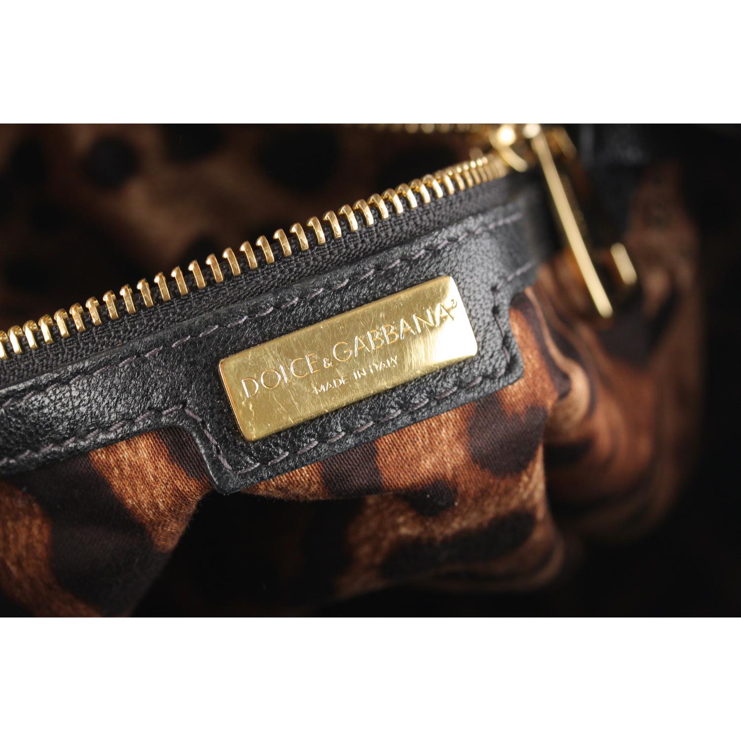 Dolce & Gabbana Black Crochet Miss Bonita Satchel Handbag 5