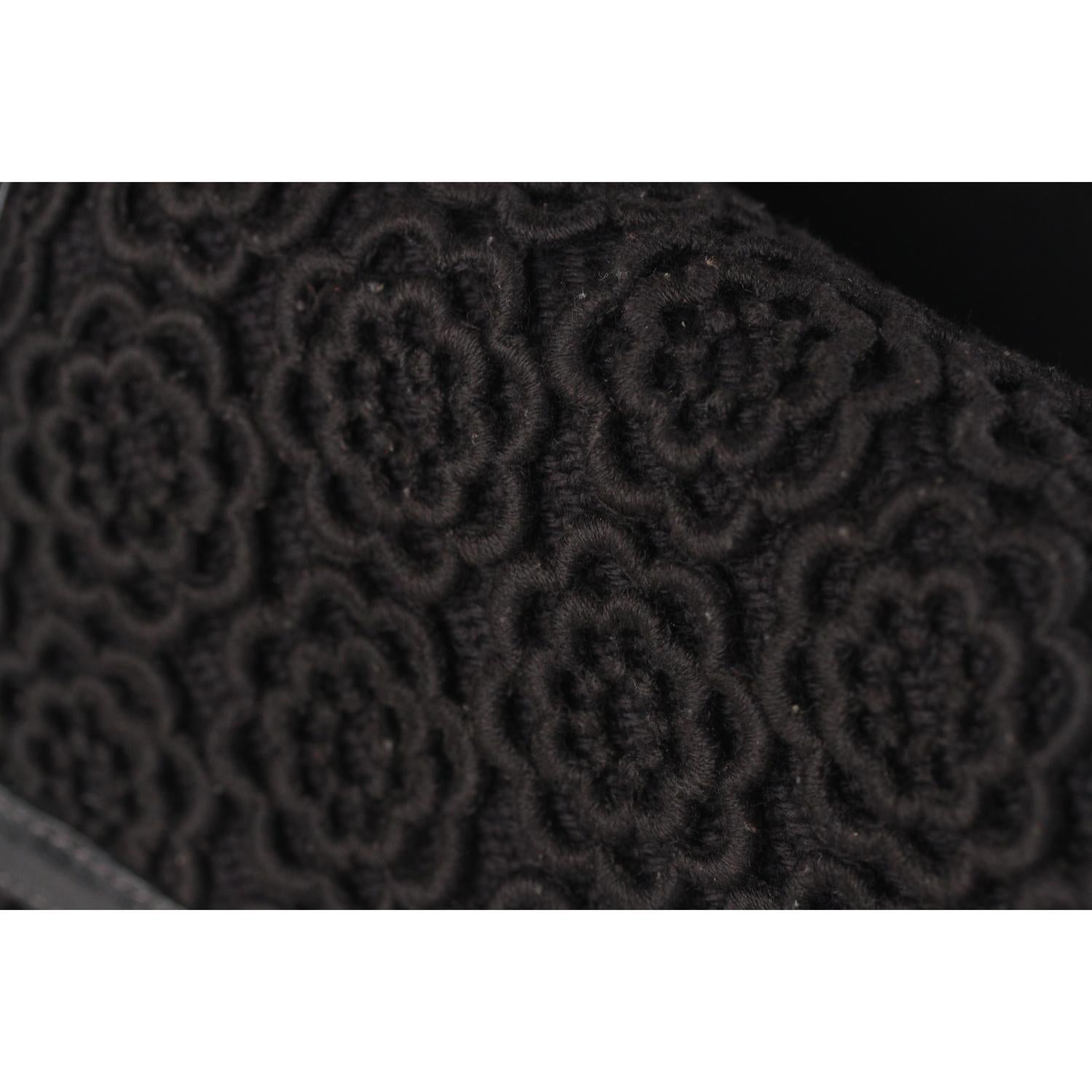 Dolce & Gabbana Black Crochet Miss Bonita Satchel Handbag 2