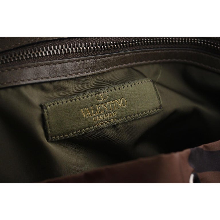 Valentino Garavani Military Green Camo Rockstud Backpack Bag For Sale ...