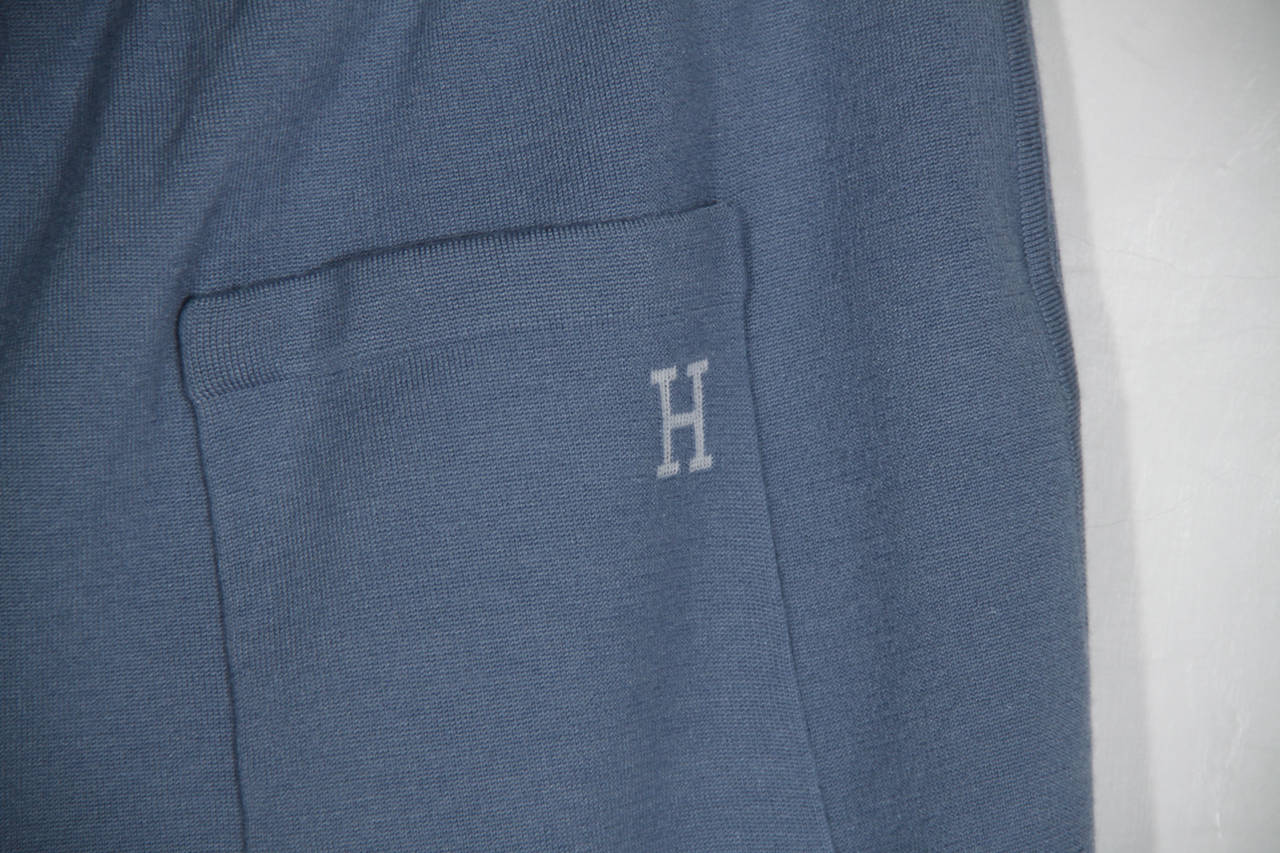 Men's HERMES PARIS Cashmere Blend JOGGING SHORTS Pants TROUSERS clothing w/ BOX