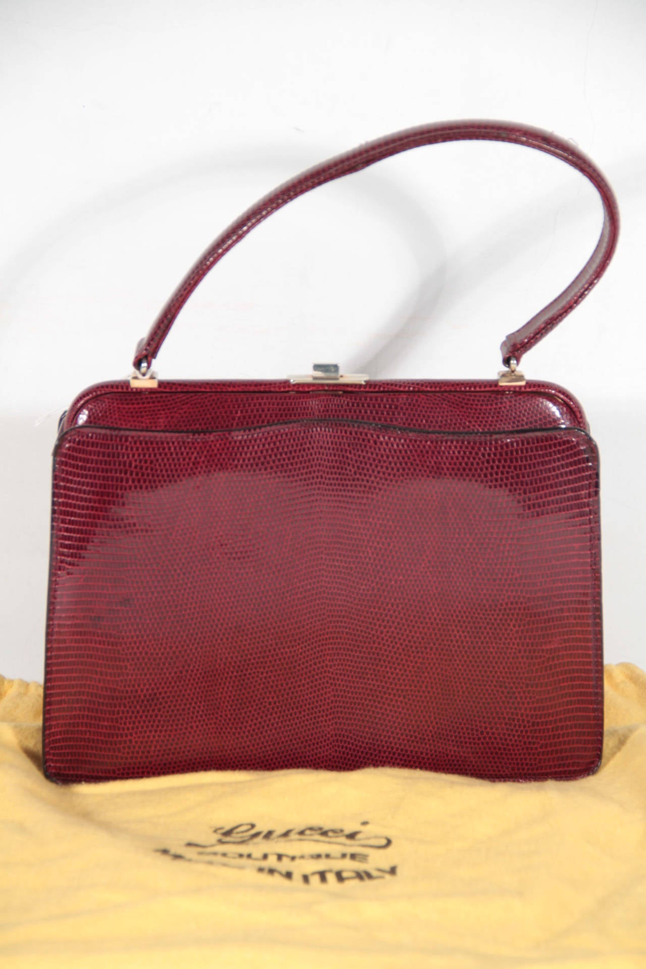 vintage gucci burgundy bag