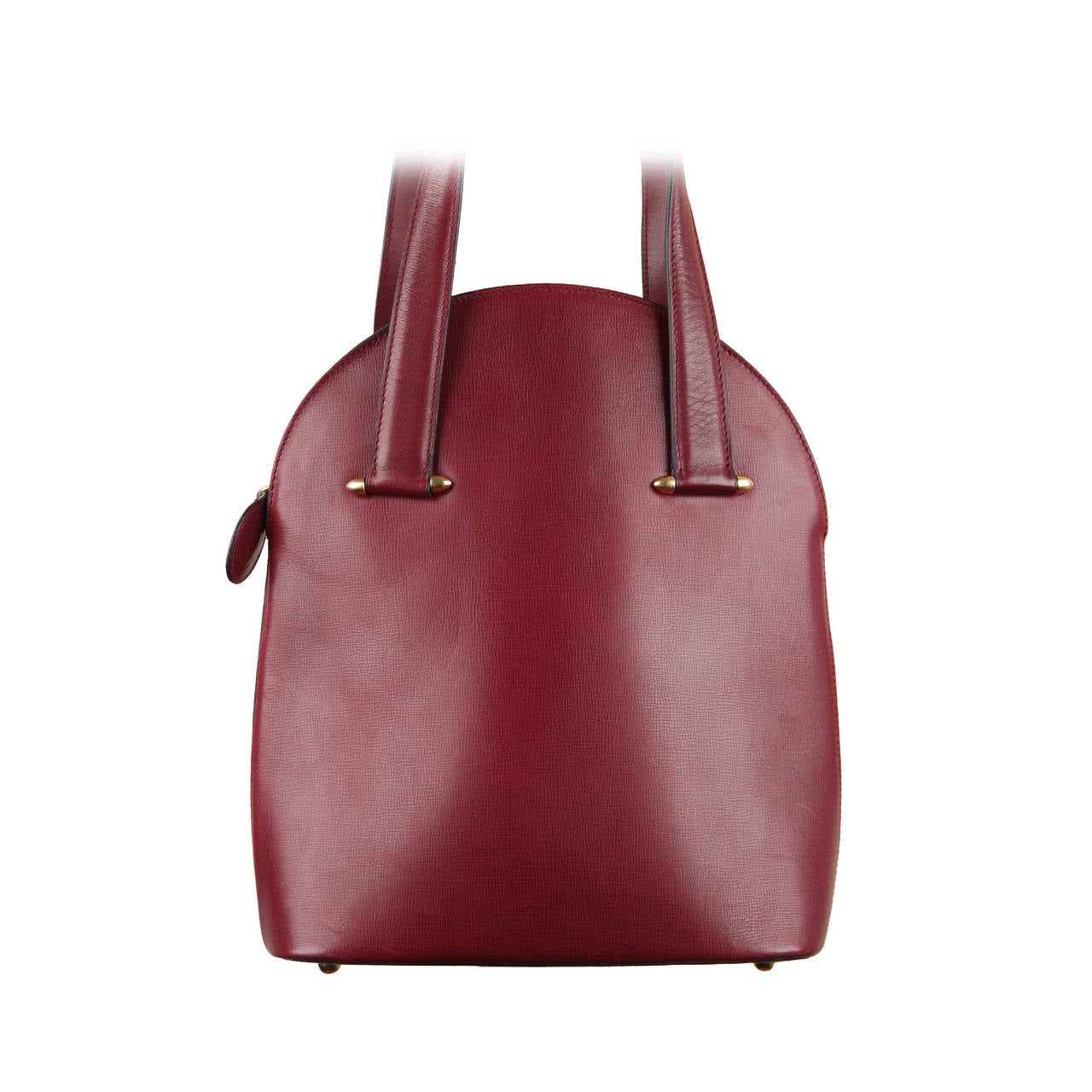 Cartier Vintage Burgundy Wine Leather Tote Handbag Purse Satchel For Cartier Vintage Burgundy Wine Leather Tote Handbag Purse Satchel For
