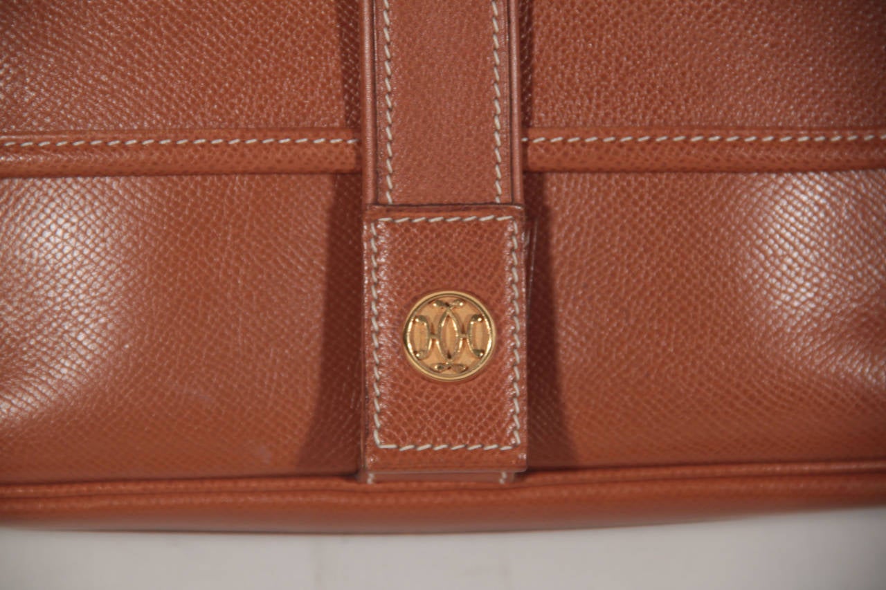 HERMES PARIS Vintage Tan Leather NOUMEA SHOULDER BAG Flap Purse ...  