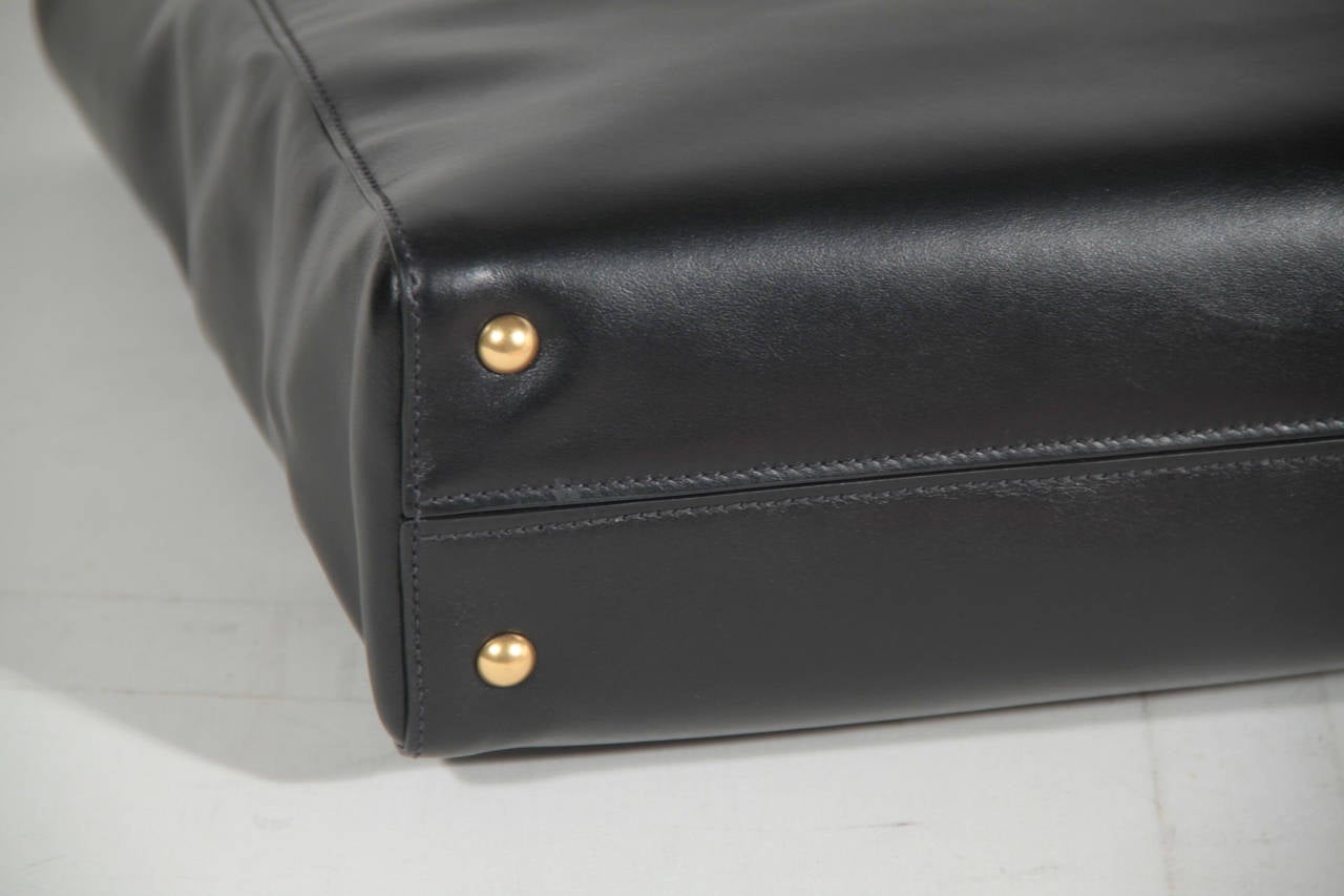 Women's MIU MIU PRADA Black SOFT CALF Leather SHOPPING BAG Tote HANDBAG R1914S