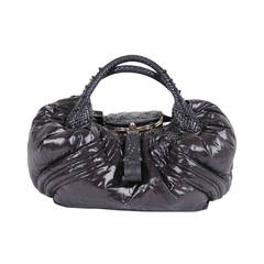 FENDI LIMITED EDITION Black Nylon MONCLER SPY BAG Handbag HOBO 1