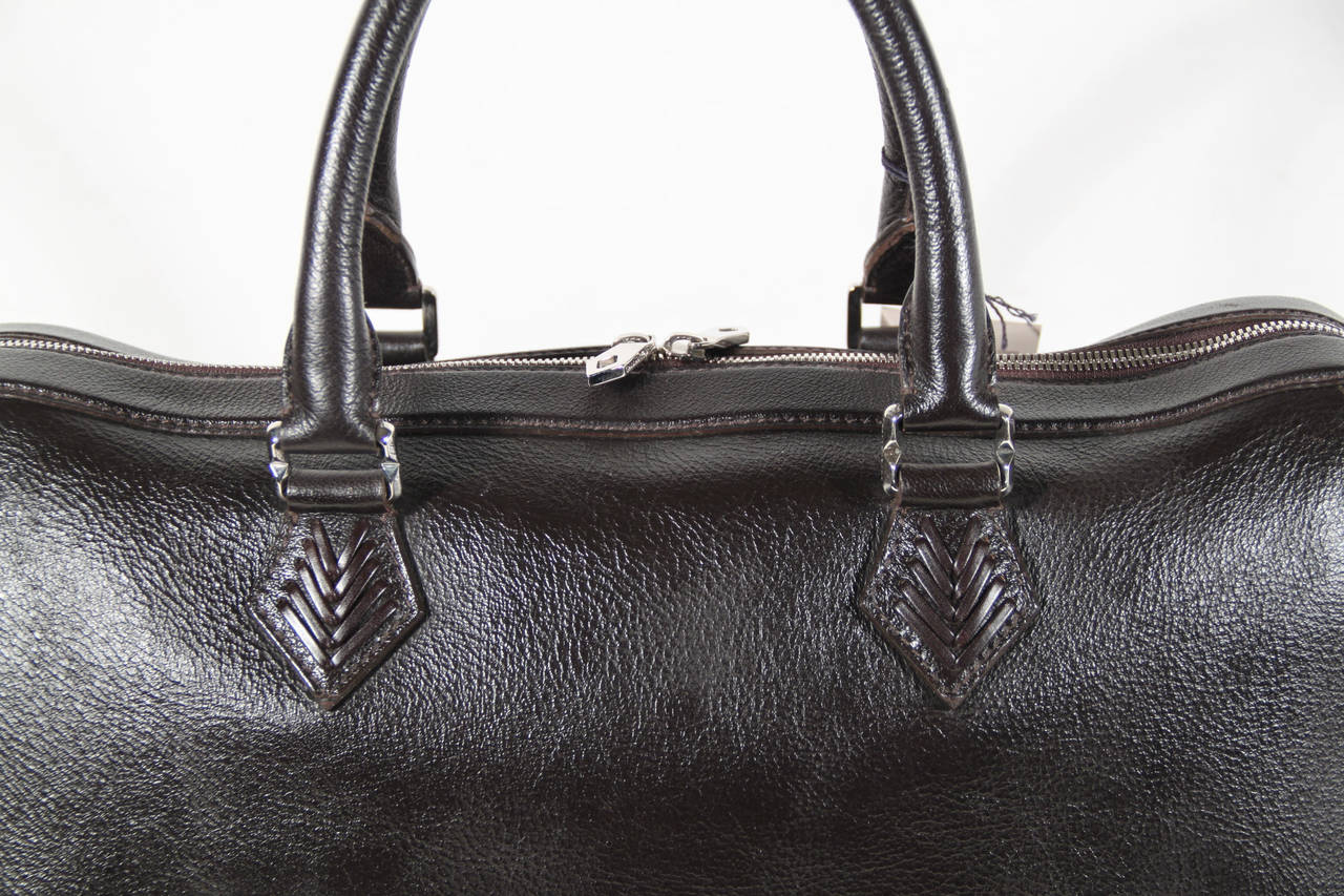 Women's BALLANTYNE Vintage Dark Brown TRAVEL BAG Suitcase WEEKENDER AS237